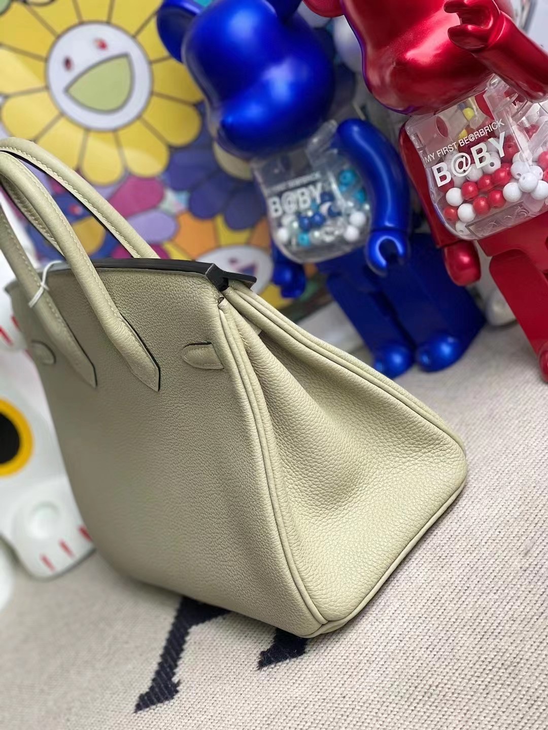 Hong Kong South Hermes Birkin 25cm Q1 Sauge 鼠尾草綠 全手工蜜蠟線縫製 金扣