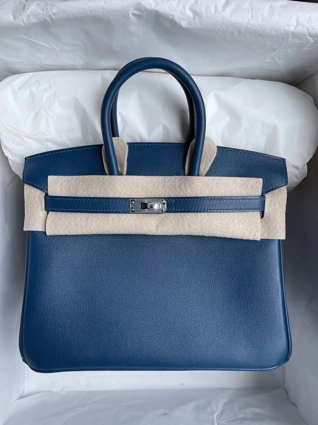 香港南區深水灣 愛馬仕鉑金包 Hermes Birkin 25 Swift S4 Deep Blue 深邃藍