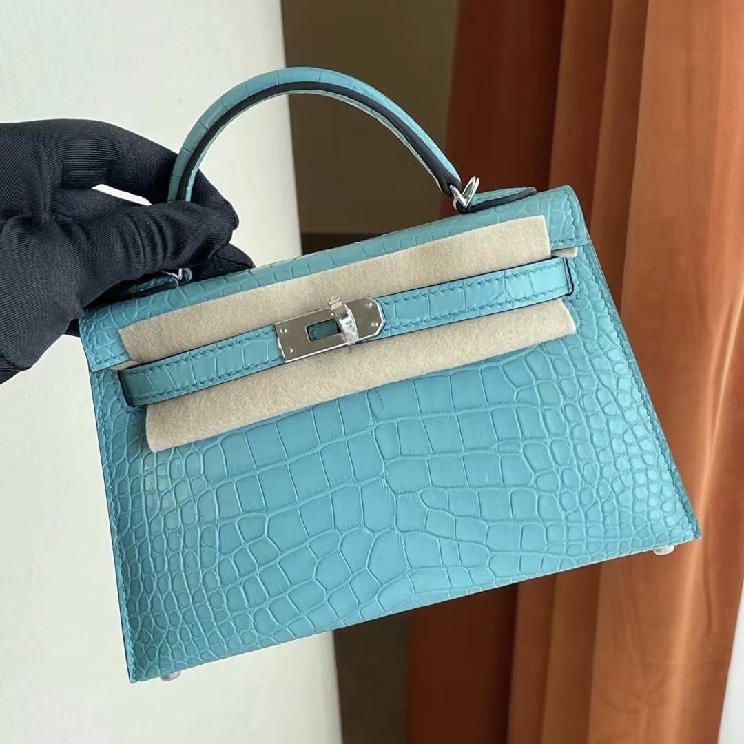 香港灣仔區香港會議展覽中心 Hermes kelly Mini II 2代 Matte Alligator Crocodile 美洲鱷