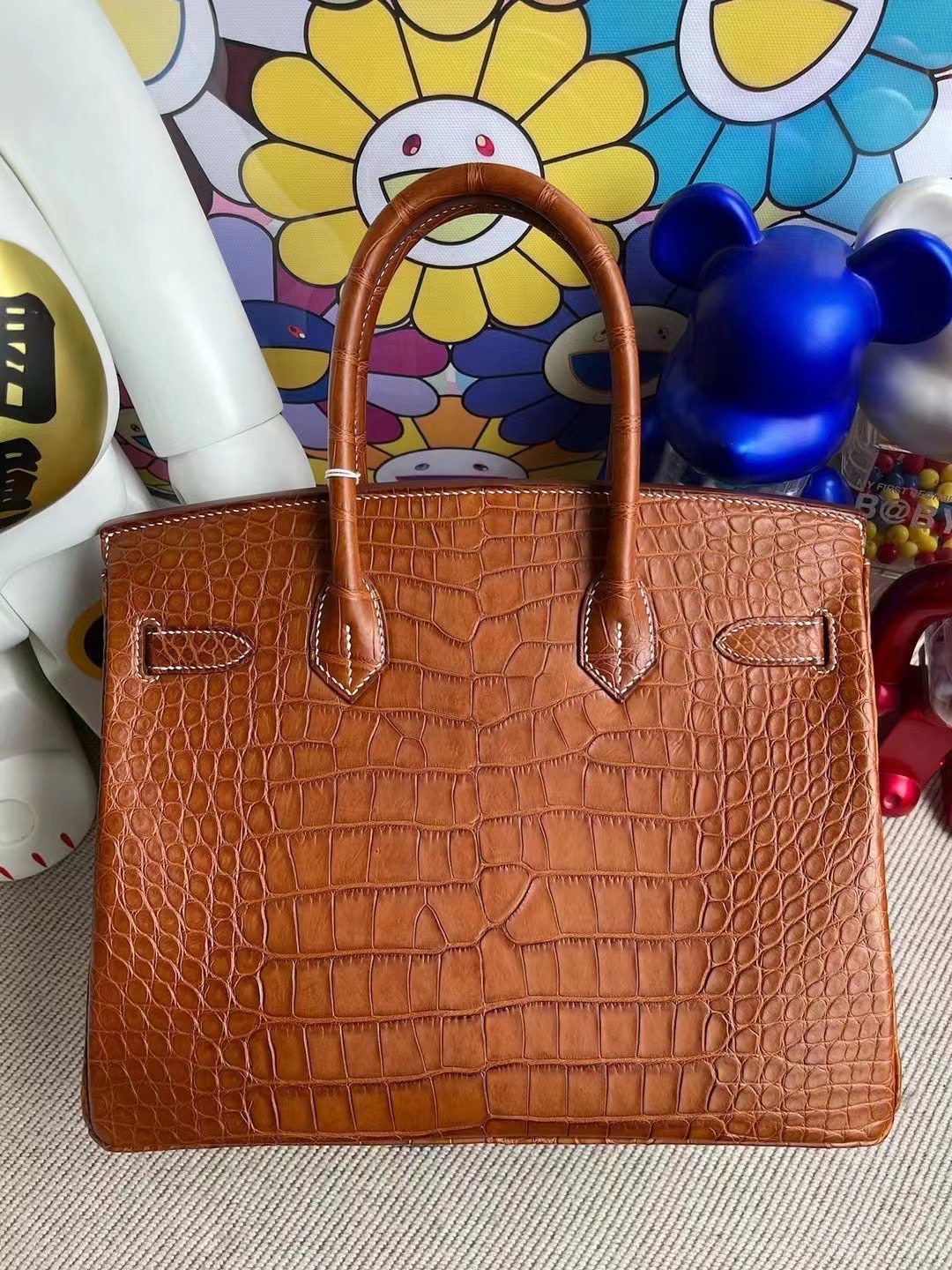 香港北區北区愛馬仕2021年 Z刻 Hong Kong Hermes Birkin 30cm 37 Gold金棕色美洲鱷