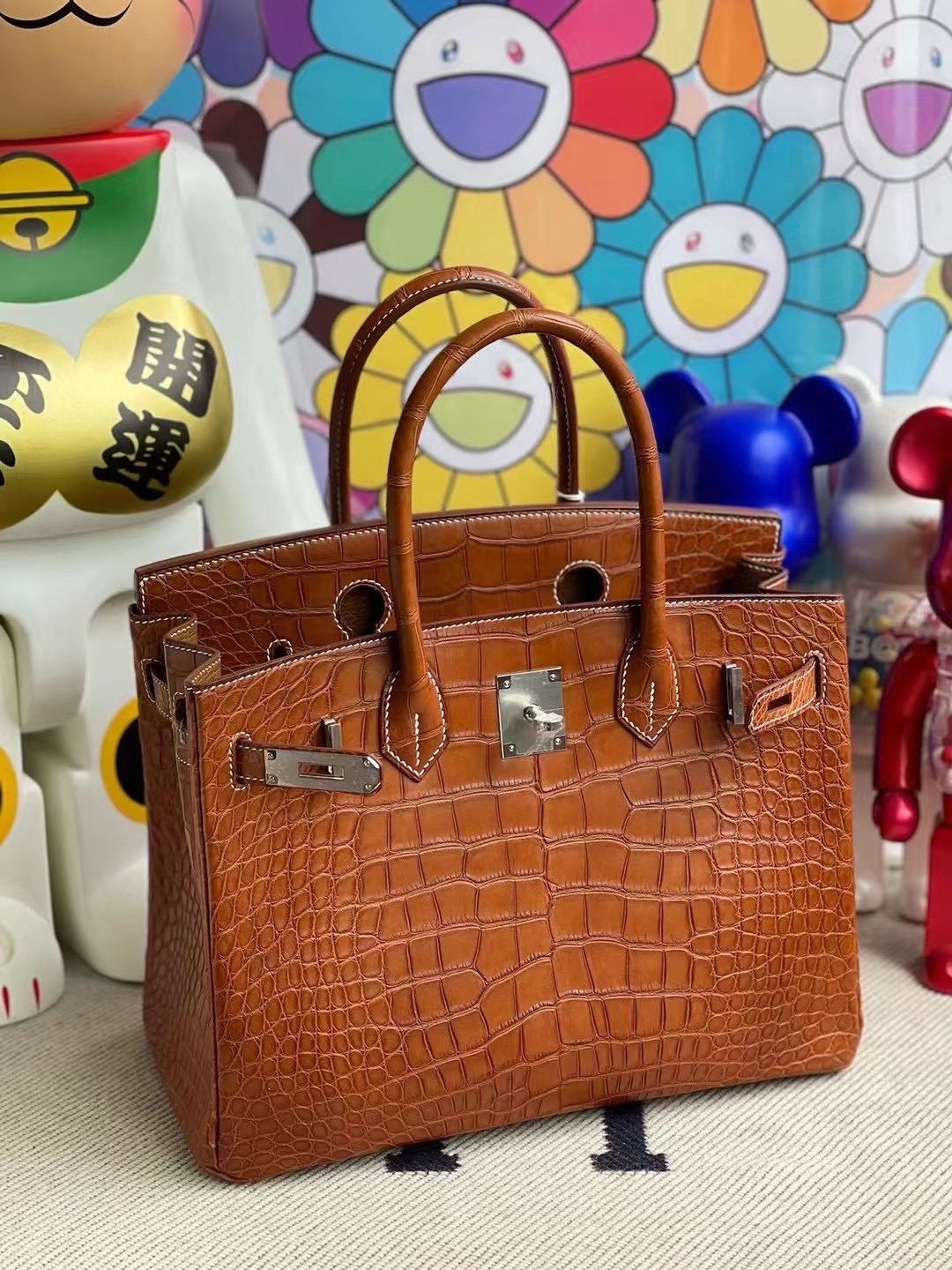 香港北區北区愛馬仕2021年 Z刻 Hong Kong Hermes Birkin 30cm 37 Gold金棕色美洲鱷