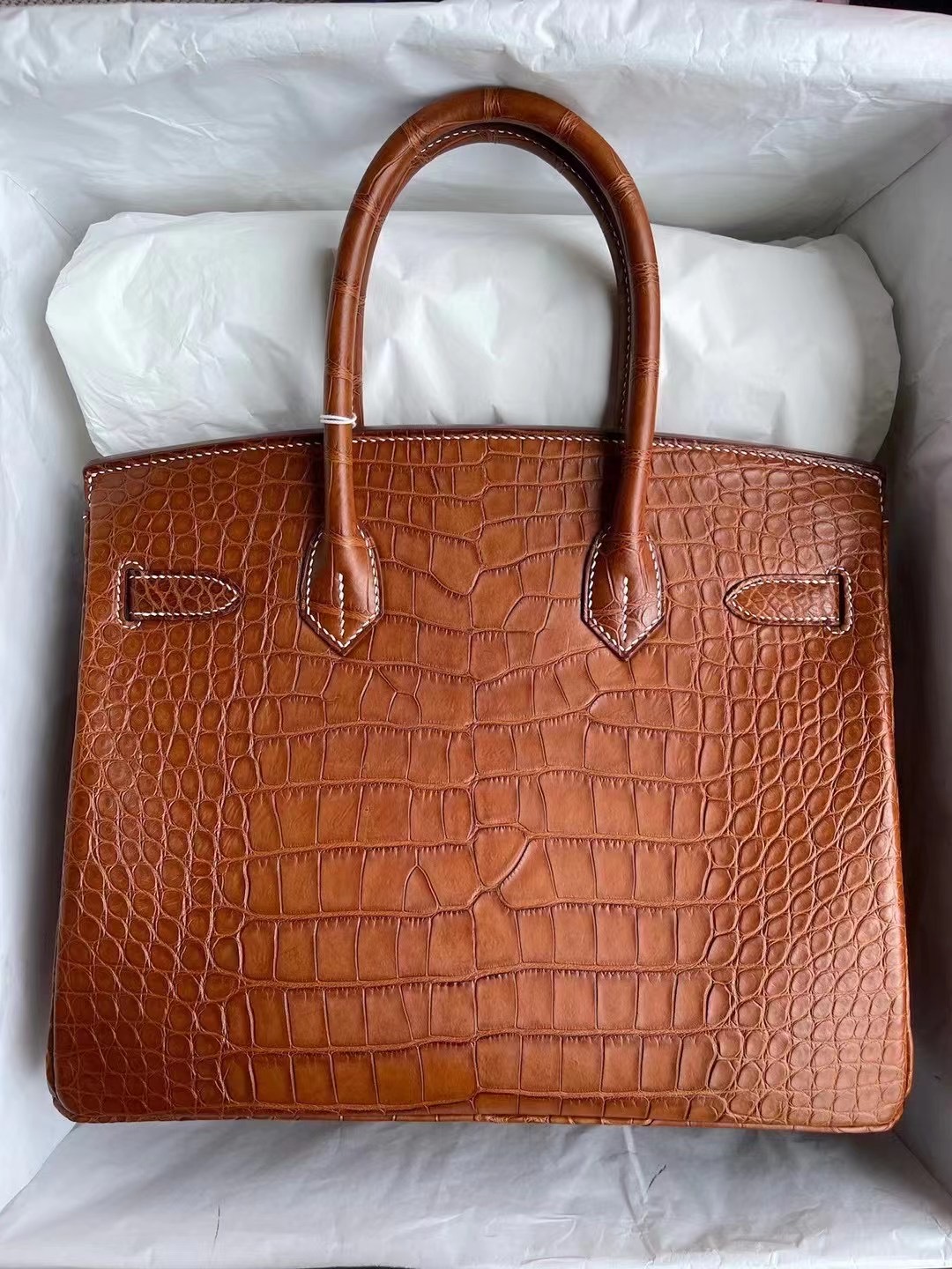 香港北區北区愛馬仕2021年 Z刻 Hong Kong Hermes Birkin 30cm 37 Gold金棕色美洲鱷