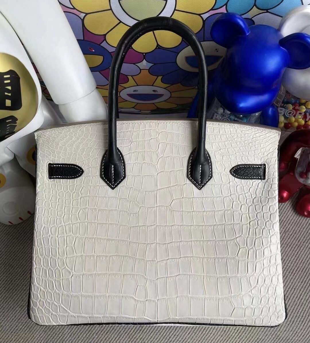 香港北區粉嶺 愛馬仕 Z刻 Hermes Birkin 30cm 8L Beton 89 Noir黑色 澳洲灣鱷