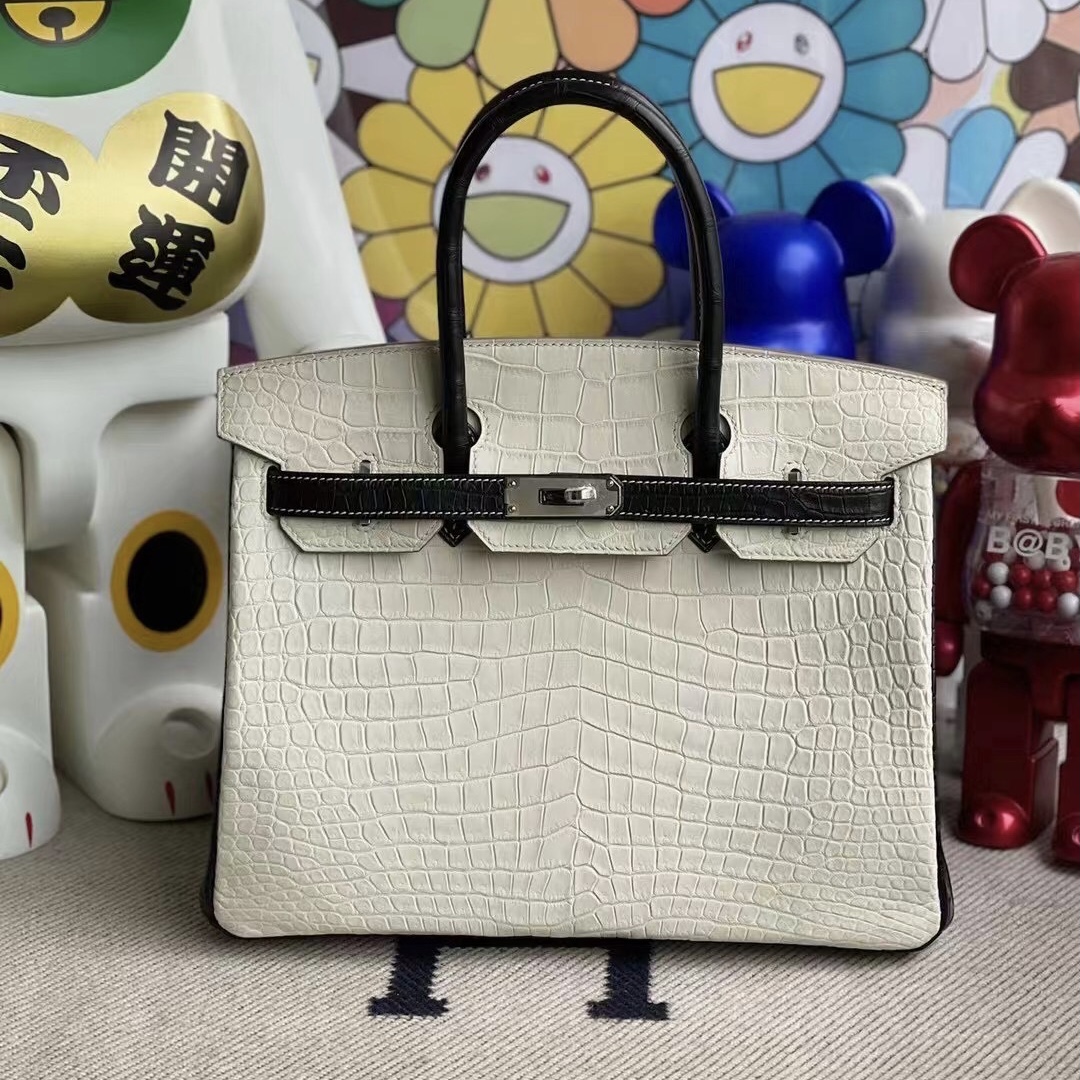 香港北區粉嶺 愛馬仕 Z刻 Hermes Birkin 30cm 8L Beton 89 Noir黑色 澳洲灣鱷