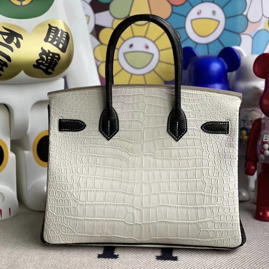 香港北區粉嶺 愛馬仕 Z刻 Hermes Birkin 30cm 8L Beton 89 Noir黑色 澳洲灣鱷