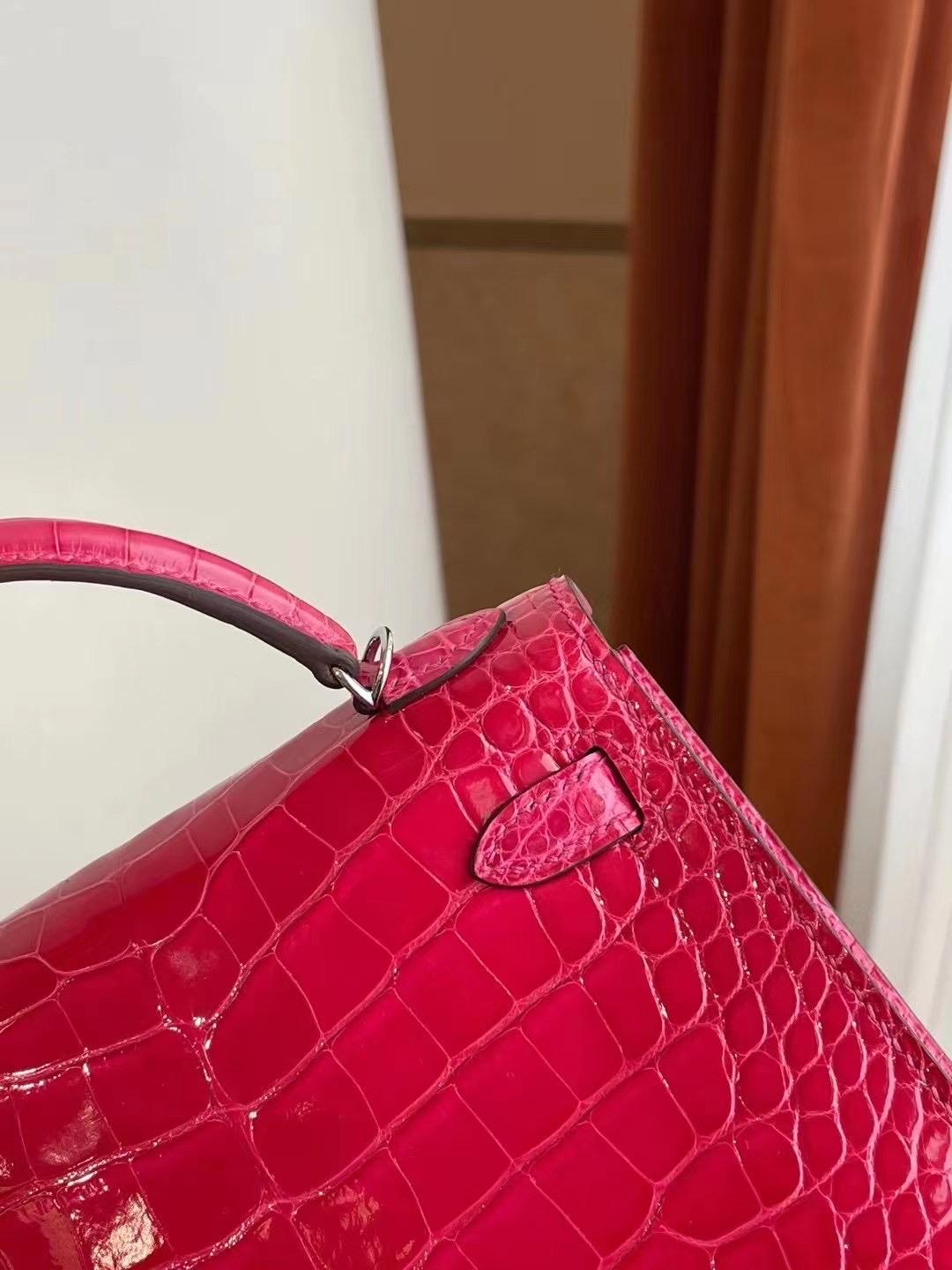 Saudi Arabia Hermes Kelly Mini II 2代 I6 Rose Extrême 極致粉 美洲鱷魚