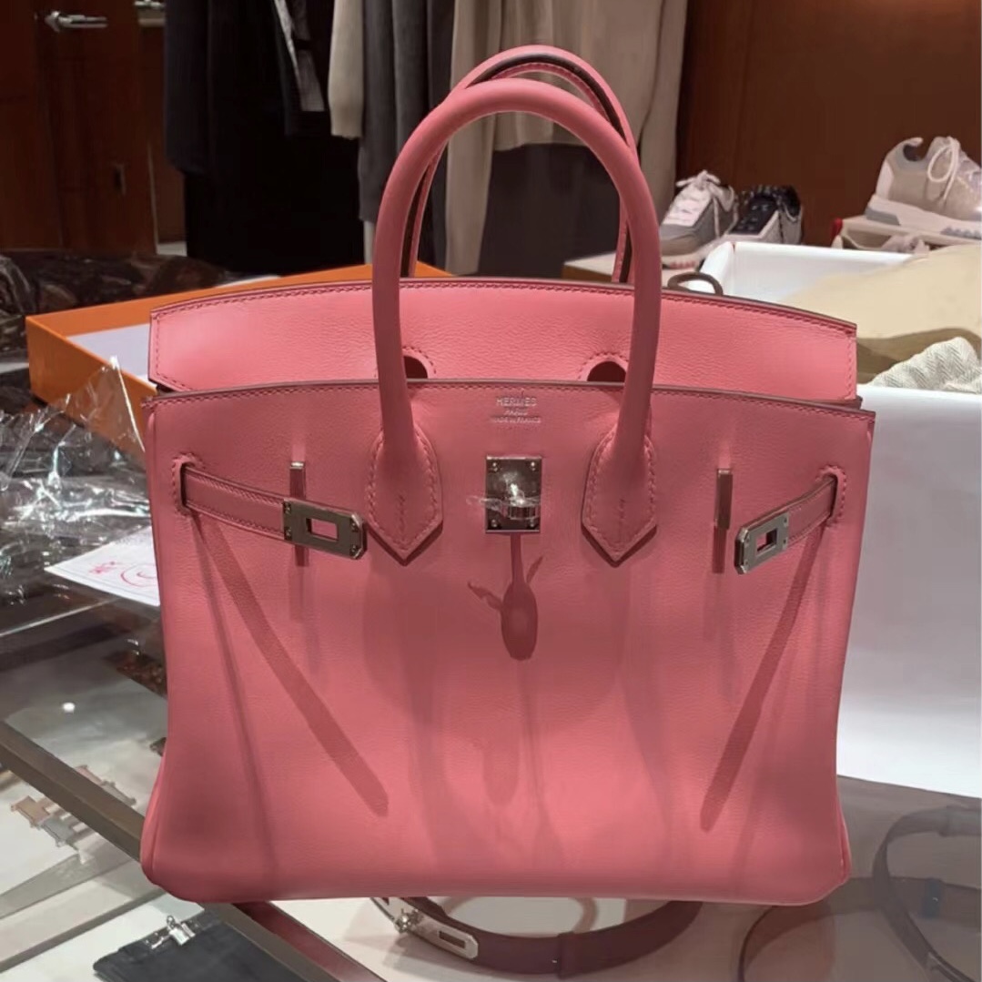 Hermes Birkin 25cm K4 夏日粉 3Q 1Q 5P櫻花粉 X9錦葵紫 I2奶油白 8L 冰川白