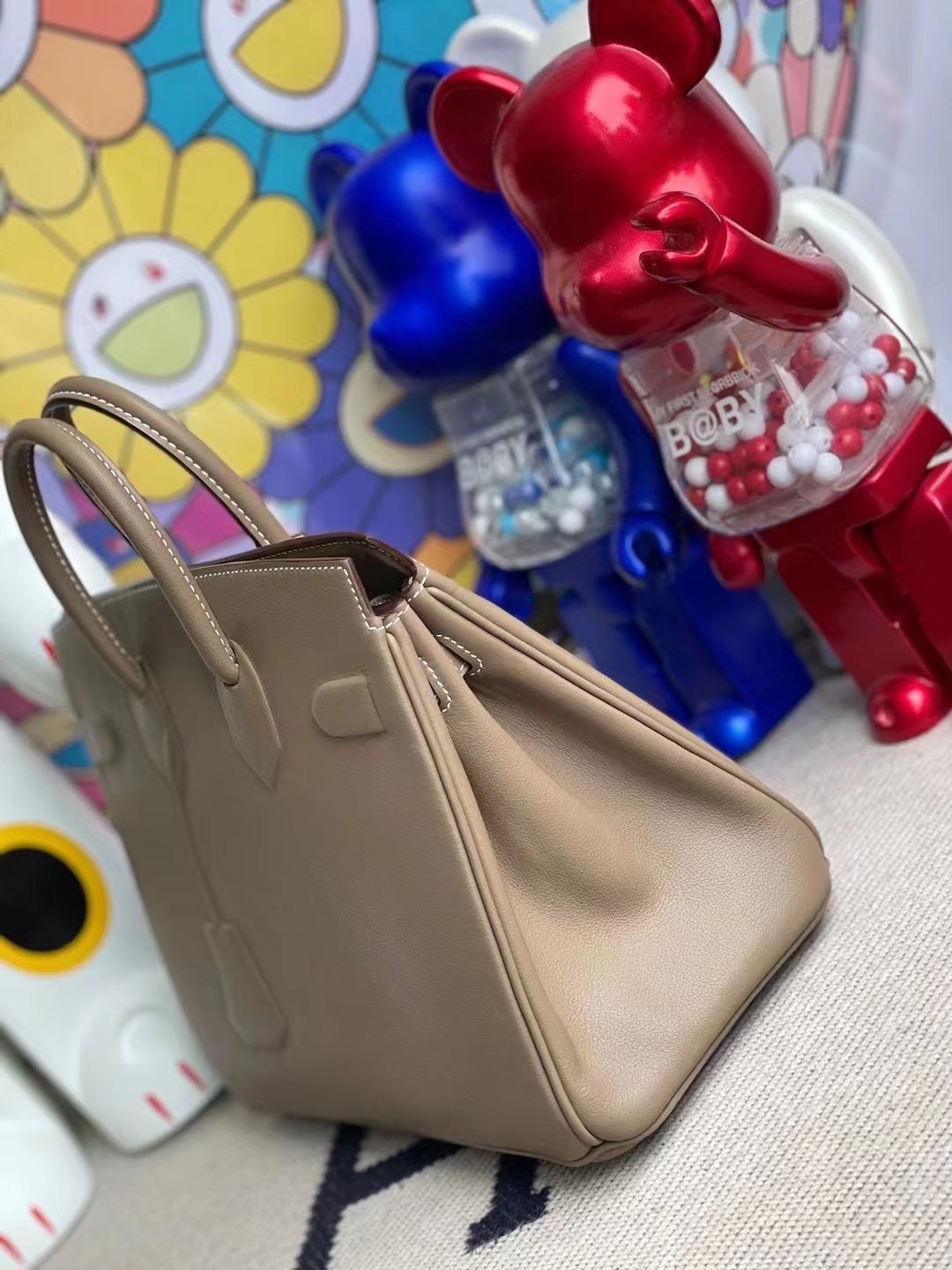 Australia Hermes Birkin Shadow 25 幻影 CK18 Etoupe 大象灰 Swift leather