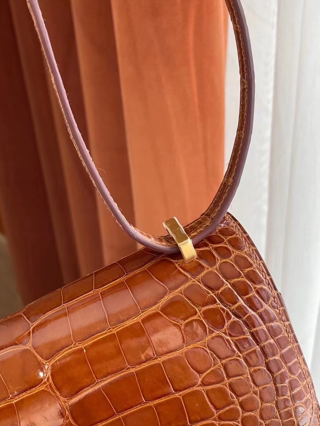 California USA Hermes Constance Mini 19 31 蜜糖棕 Miel Crocodile