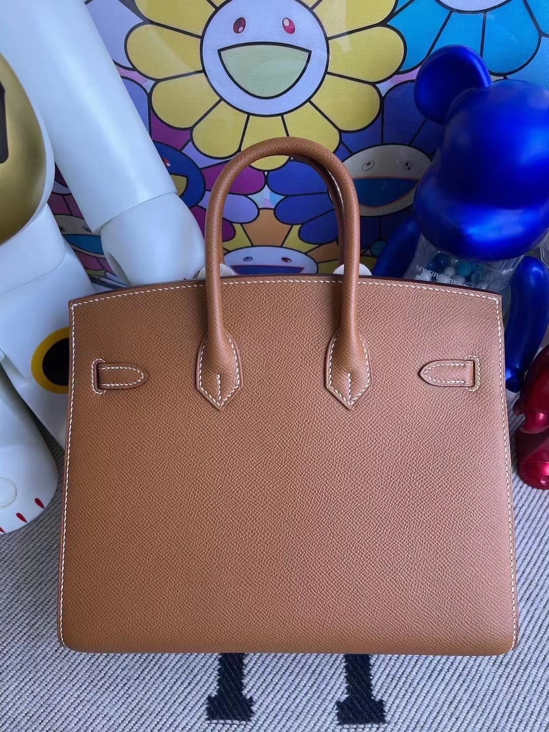 Qatar Doha Hermes Birkin 25cm 外縫 Epsom 37 Gold 金棕色 金扣