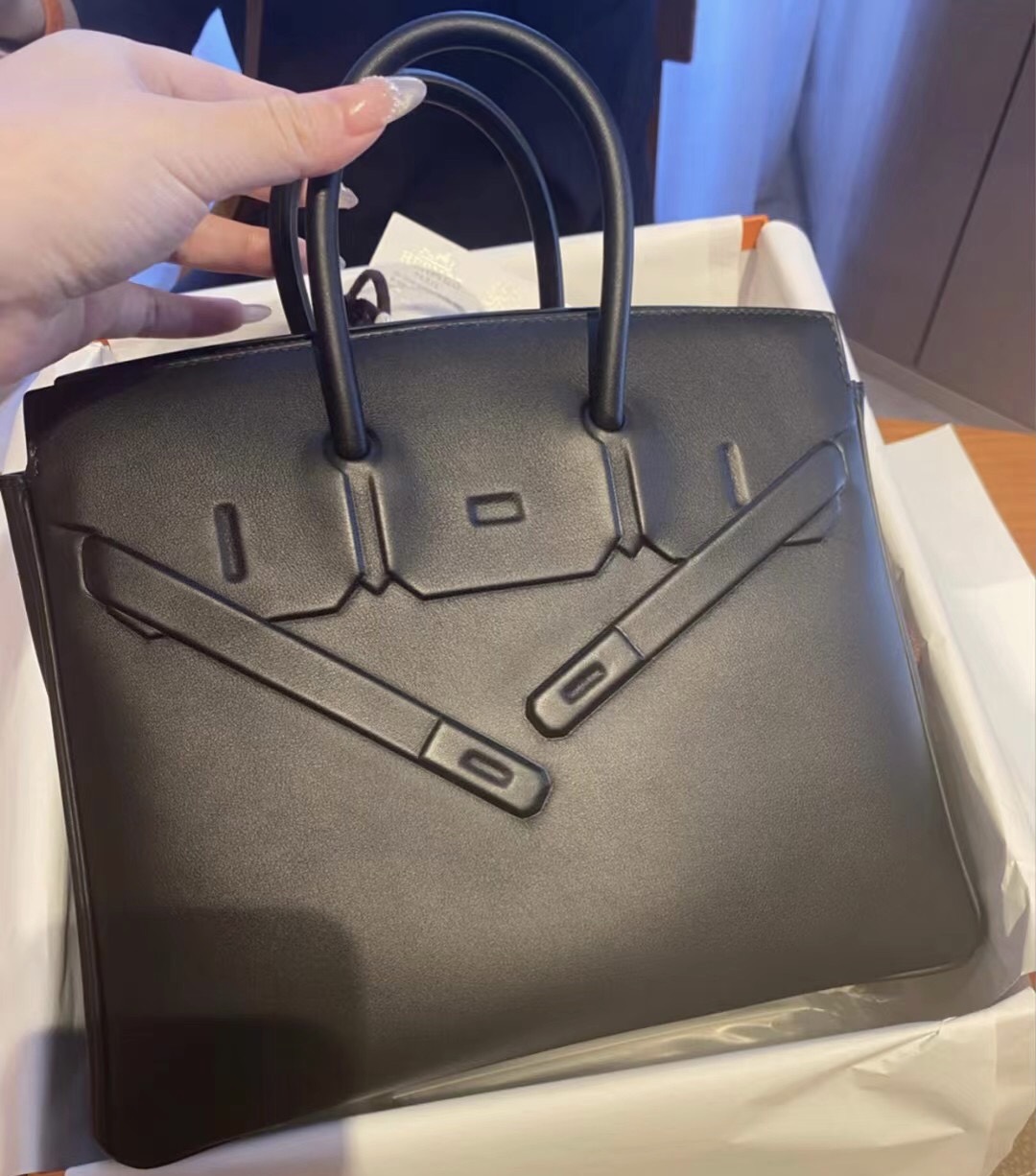 Australia Hermes Birkin Shadow 25cm 幻影 89 Noir 黑色 Swift leather