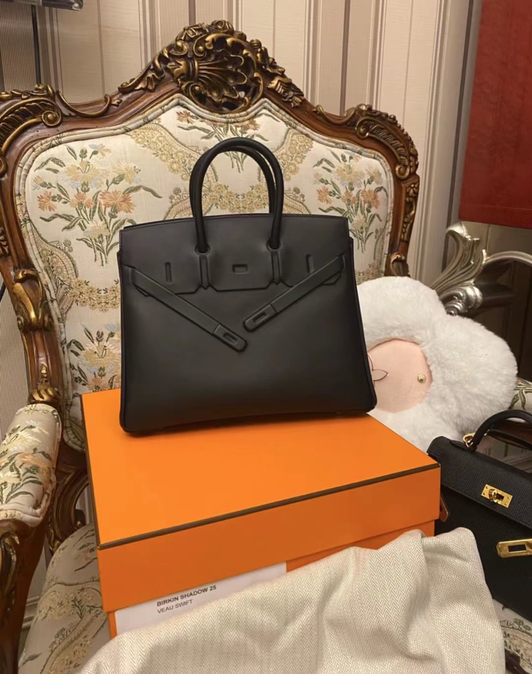 Australia Hermes Birkin Shadow 25cm 幻影 89 Noir 黑色 Swift leather