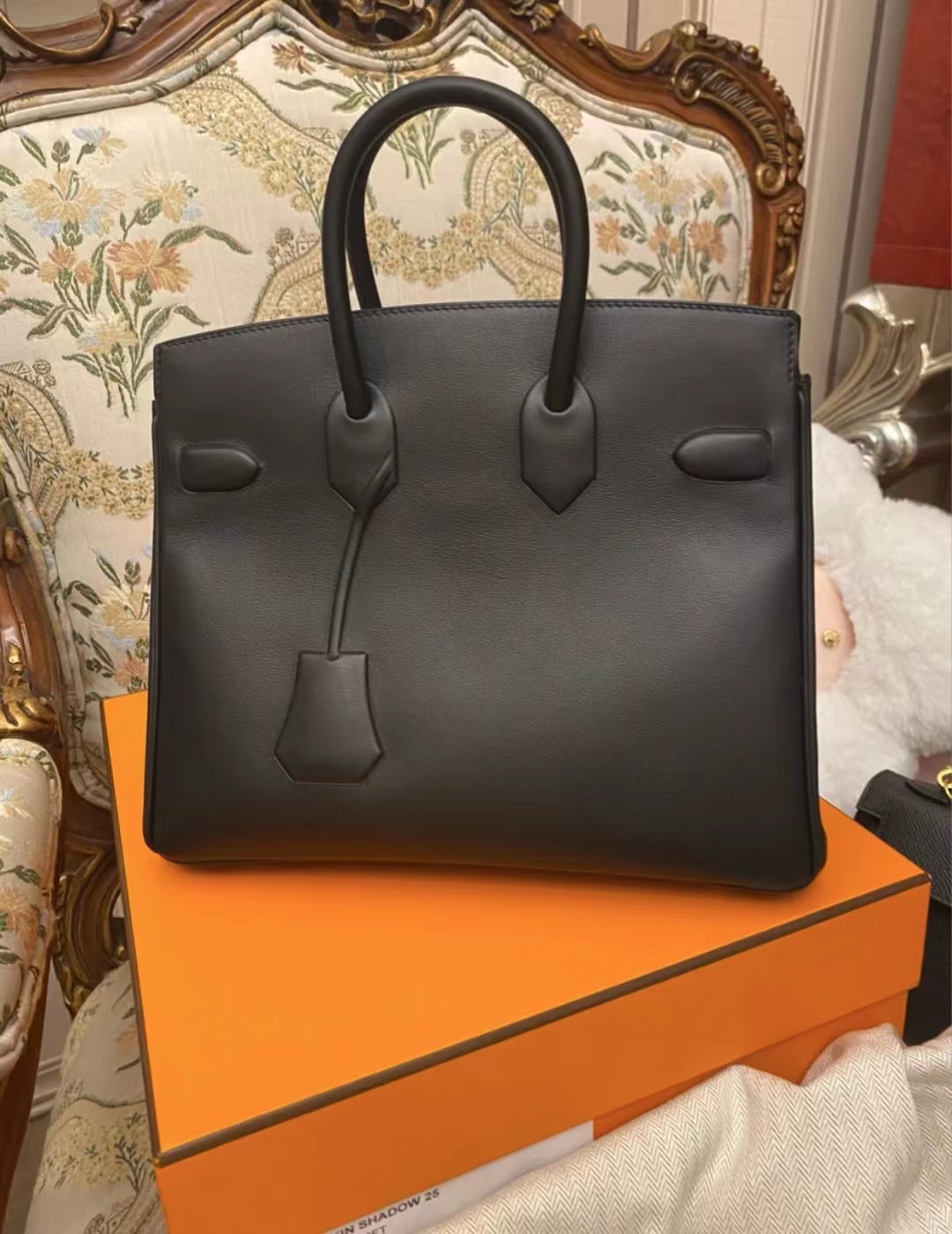 Australia Hermes Birkin Shadow 25cm 幻影 89 Noir 黑色 Swift leather