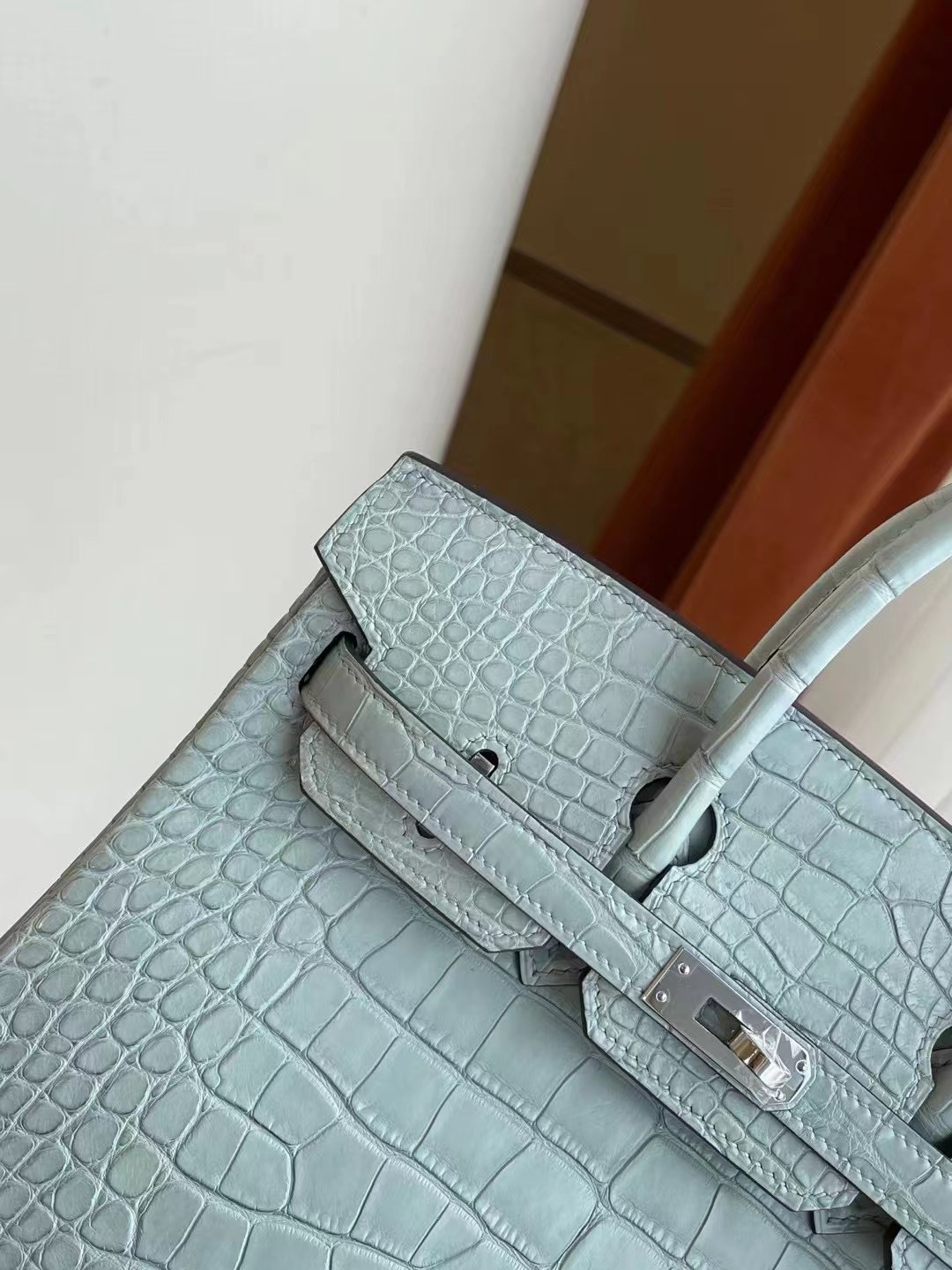 Australia Canada Hermes Birkin 25 霧霾藍 美洲鱷魚 Alligator Crocodile