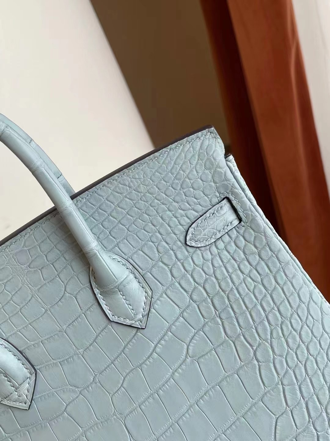 Australia Canada Hermes Birkin 25 霧霾藍 美洲鱷魚 Alligator Crocodile