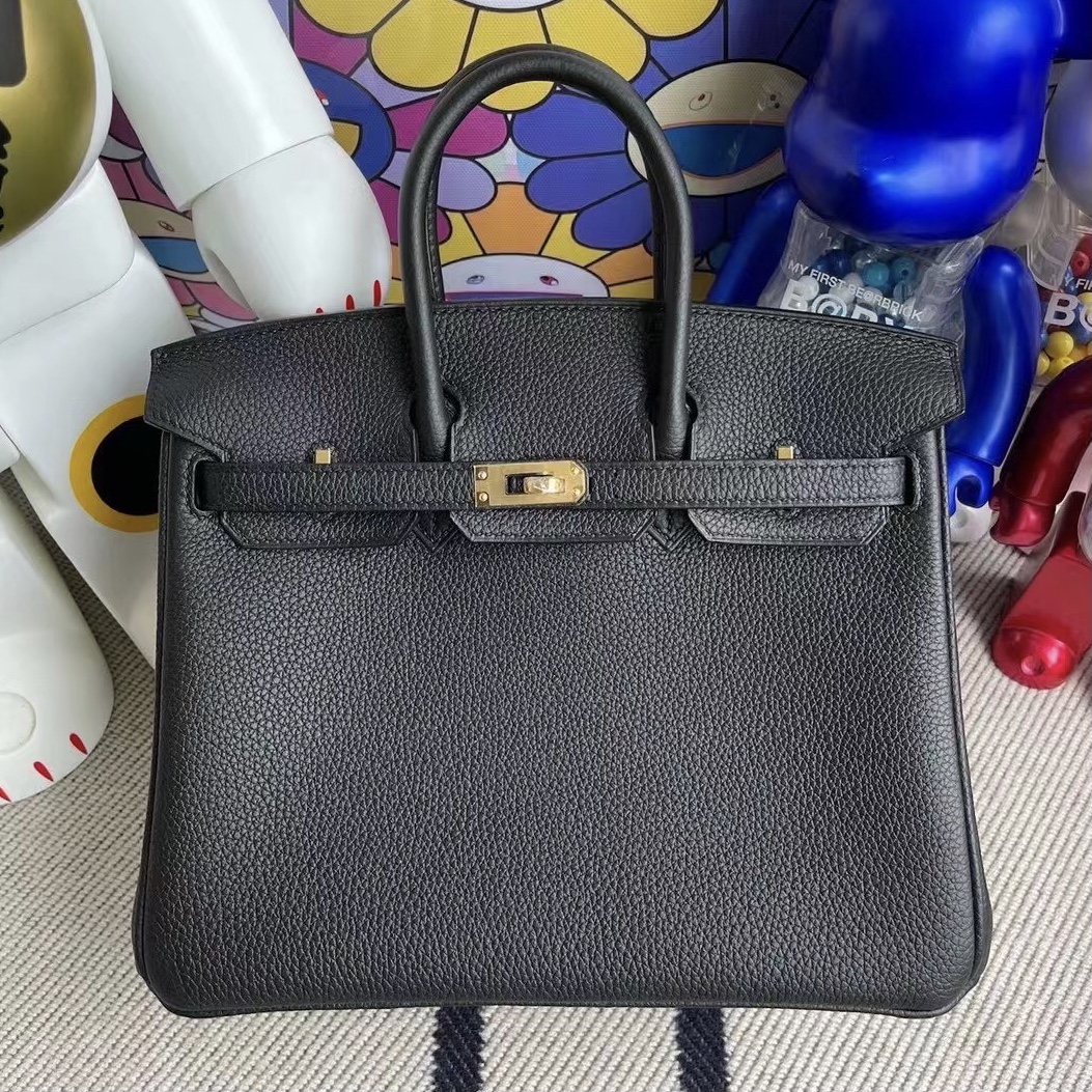 Britain Hermes Birkin 25cm CC89 Noir 黑色 Togo 皮 全手工蜜蠟線縫製