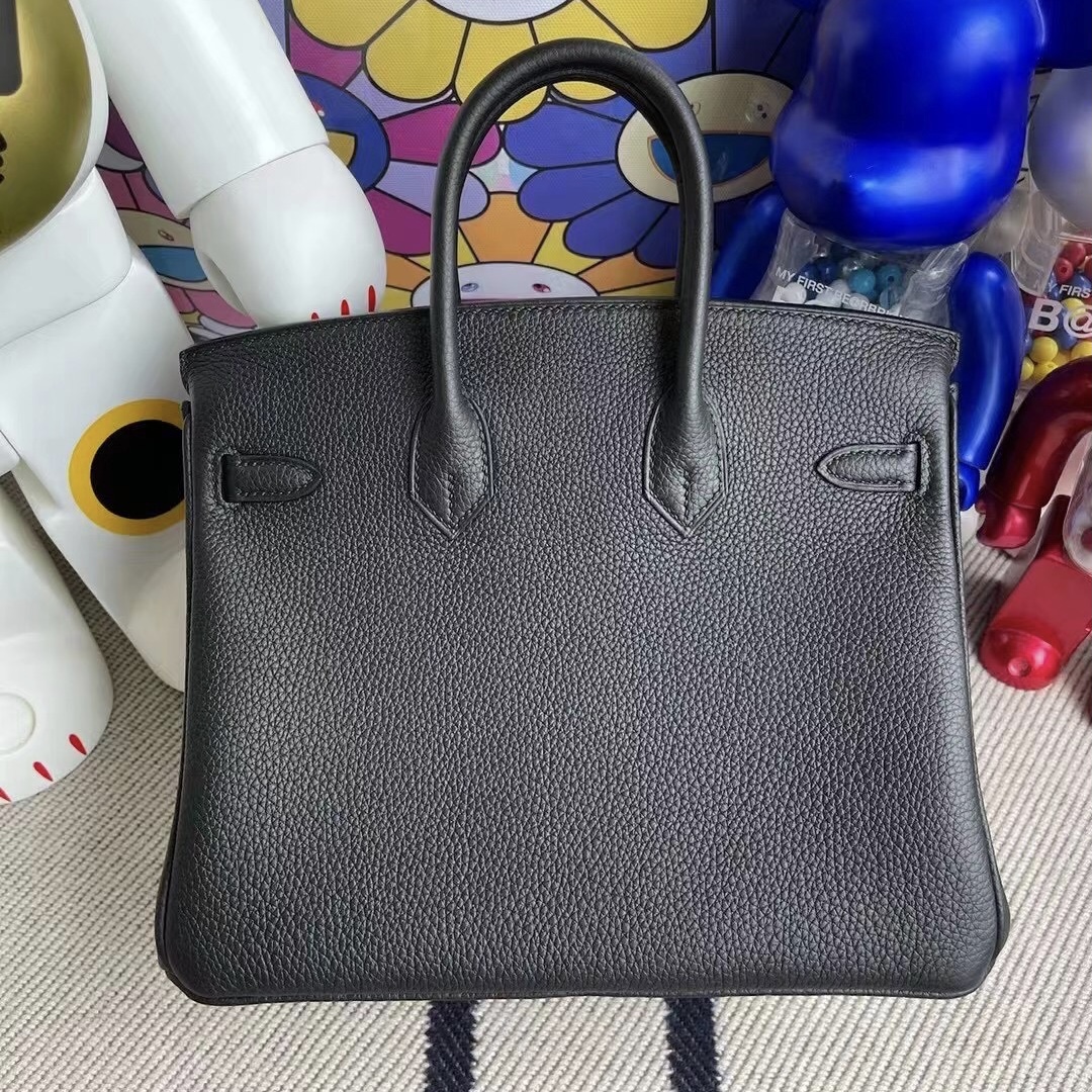 Britain Hermes Birkin 25cm CC89 Noir 黑色 Togo 皮 全手工蜜蠟線縫製