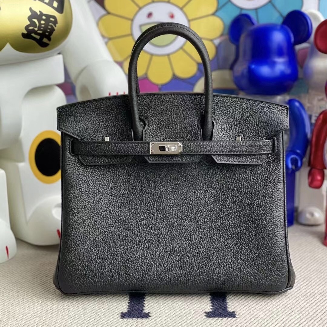 Qatar Doha Hermes Birkin 25 CC89 Noir 黑色 Togo 皮 全手工蜜蠟線縫製