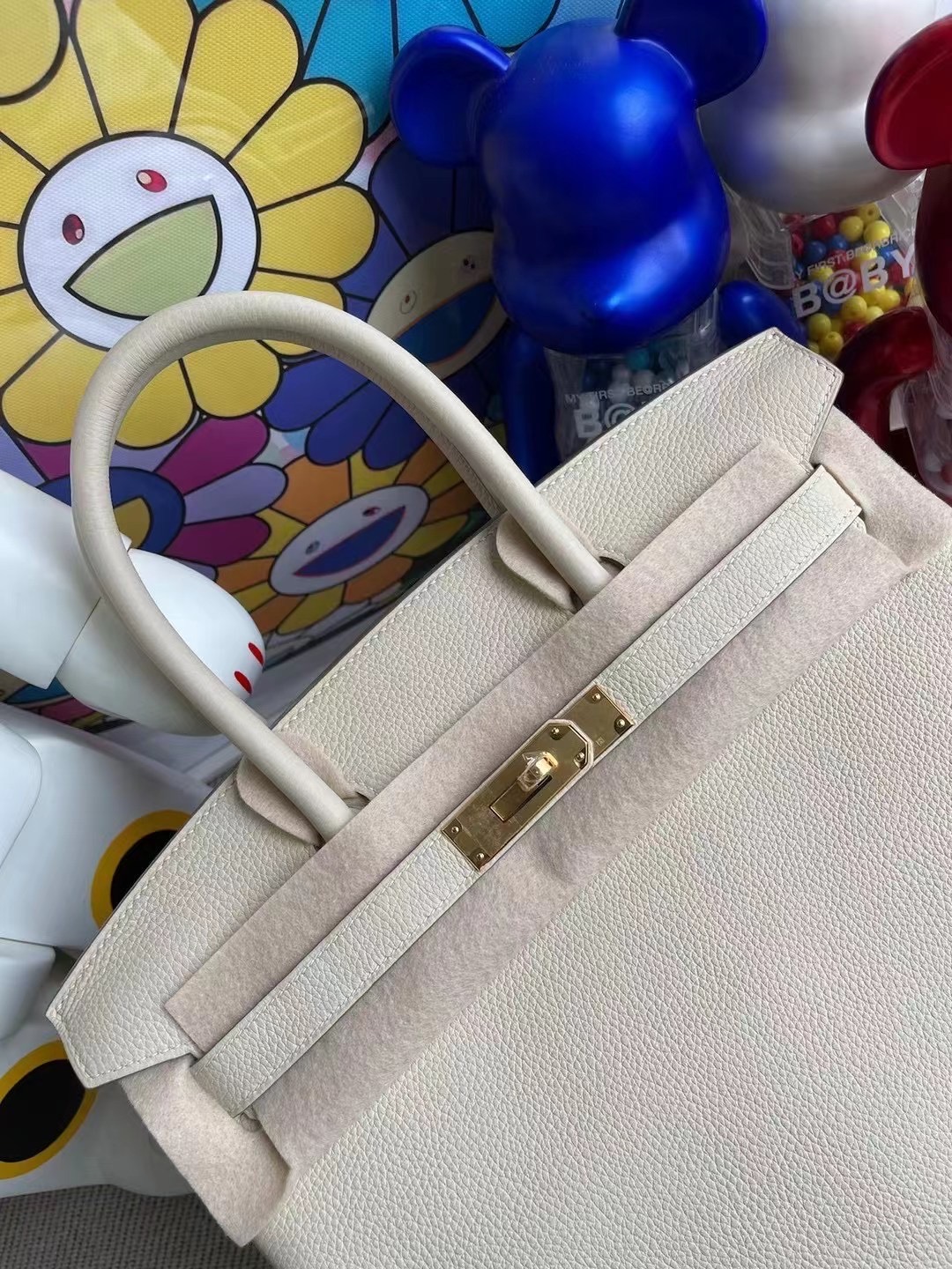 Hermes Birkin 30cm 10 Craie 奶昔白 Togo 全手工蜜蠟線縫製 金扣