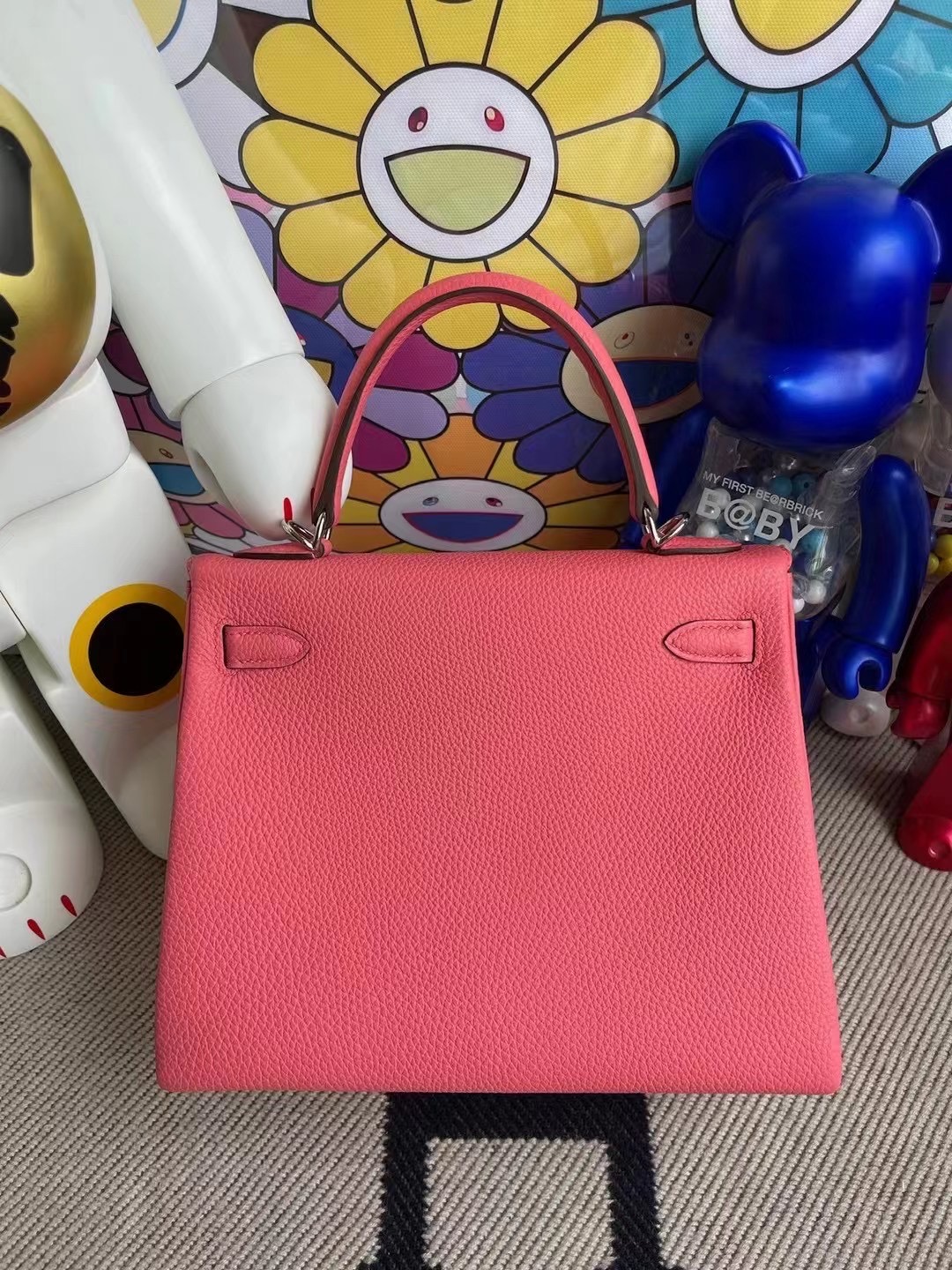 United Arab Emirates Dhabi Hermes kelly 25cm U5 Rose Lipstick 唇膏粉 Togo