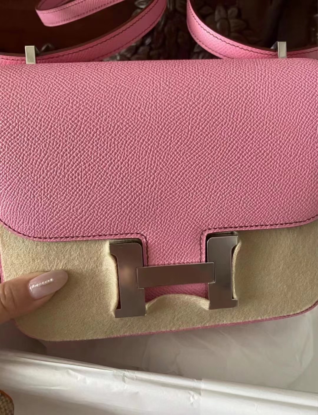 Kuwait Hermes Constance Mini 19 Epsom 5P pink 櫻花粉 接受訂製