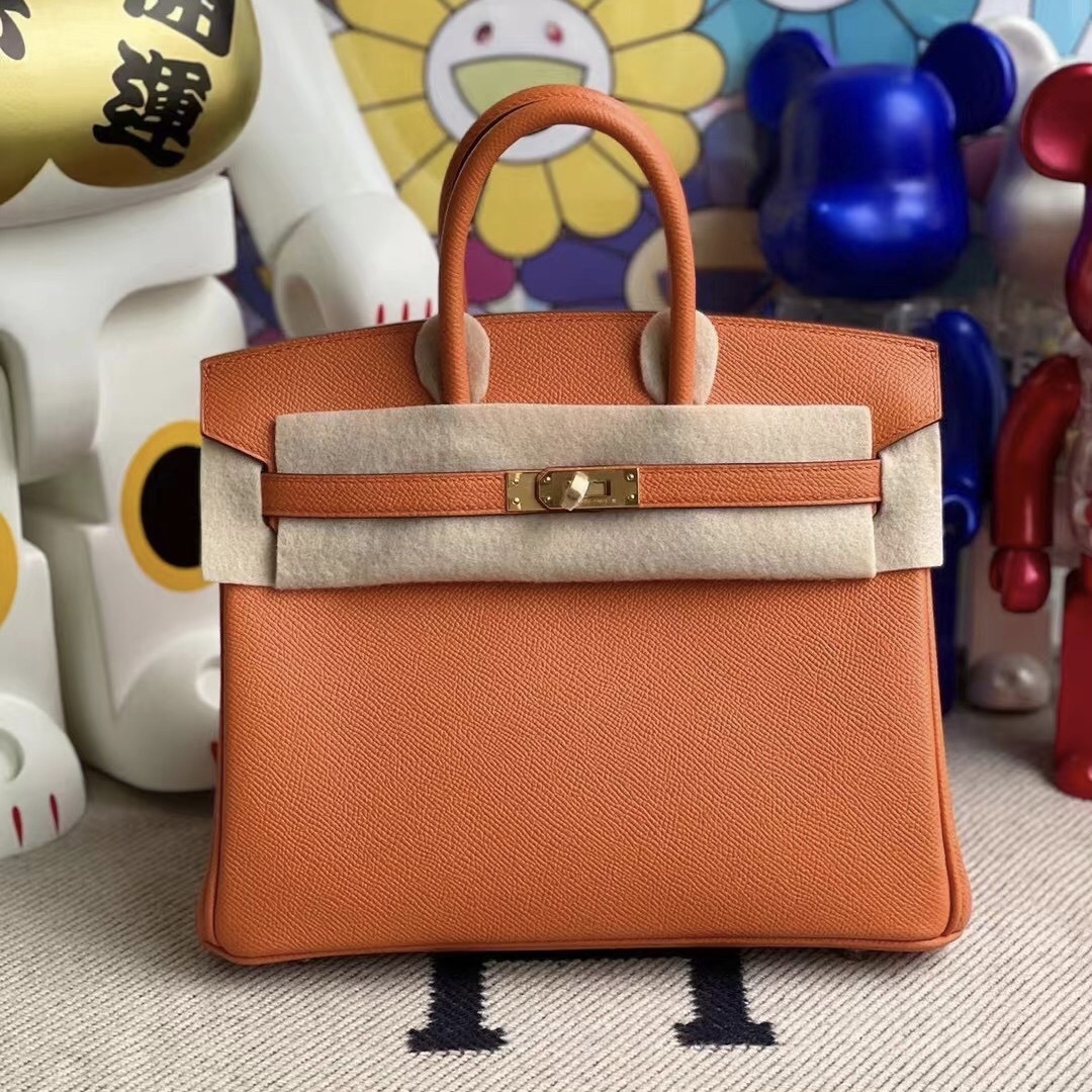 愛馬仕鉑金包 Saudi Arabia Hermes Birkin 25 Epsom 93 Orange 橙色