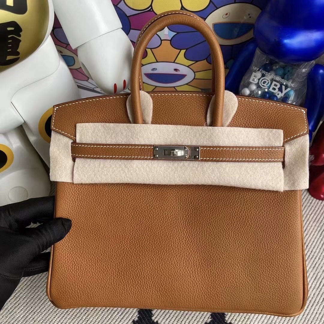 愛馬仕鉑金包 New York USA Hermes Birkin 25 Barenia Faubourg 馬鞍皮 34 Fauve