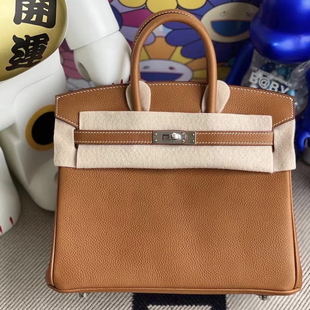 愛馬仕鉑金包 New York USA Hermes Birkin 25 Barenia Faubourg 馬鞍皮 34 Fauve