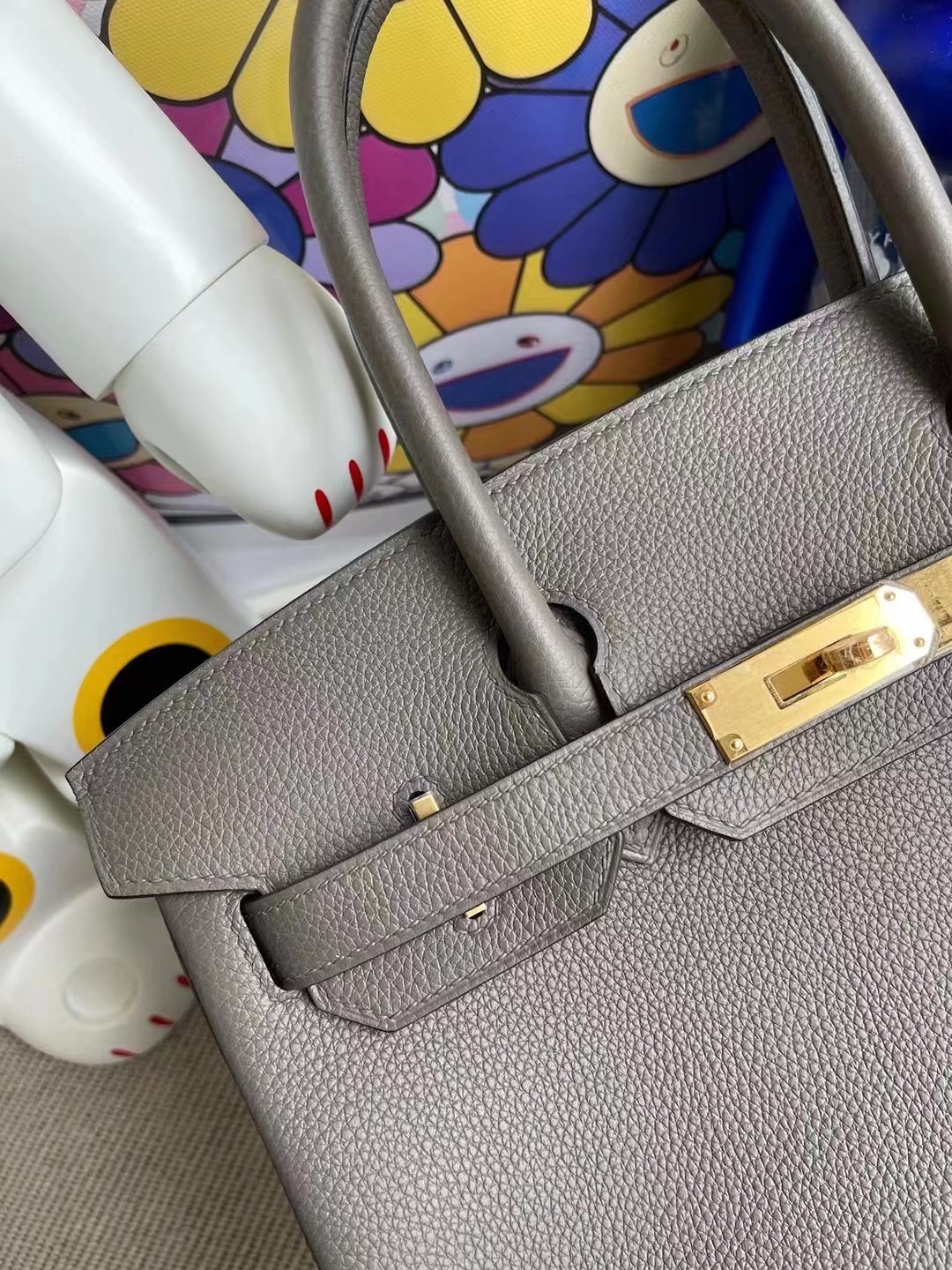 Boston USA Hermes Birkin 30cm Togo 8F 錫器灰 Etain 金扣 GHW