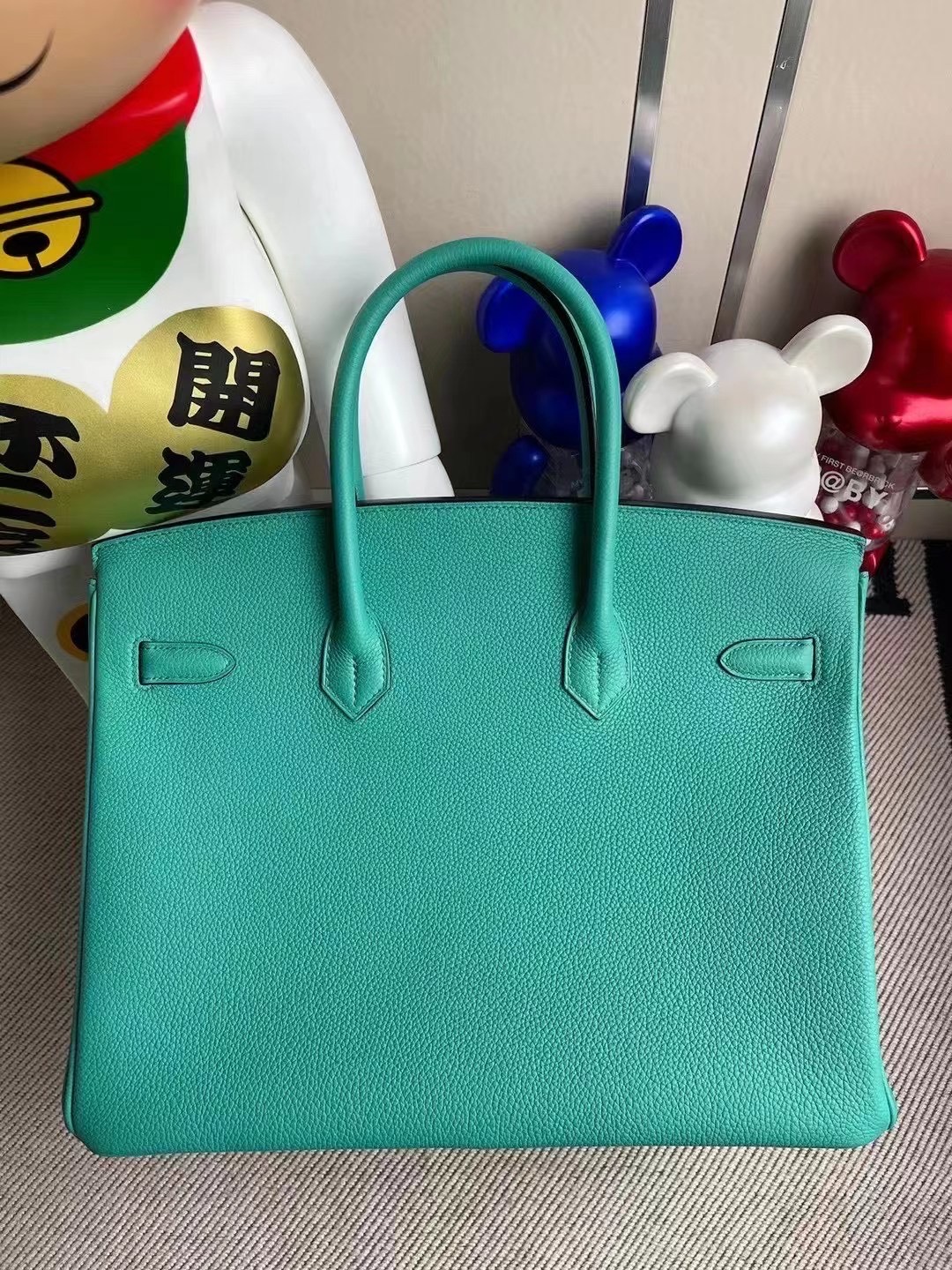 Hermes Birkin 35cm Togo U1 維羅納綠 Vert Verone 銀扣