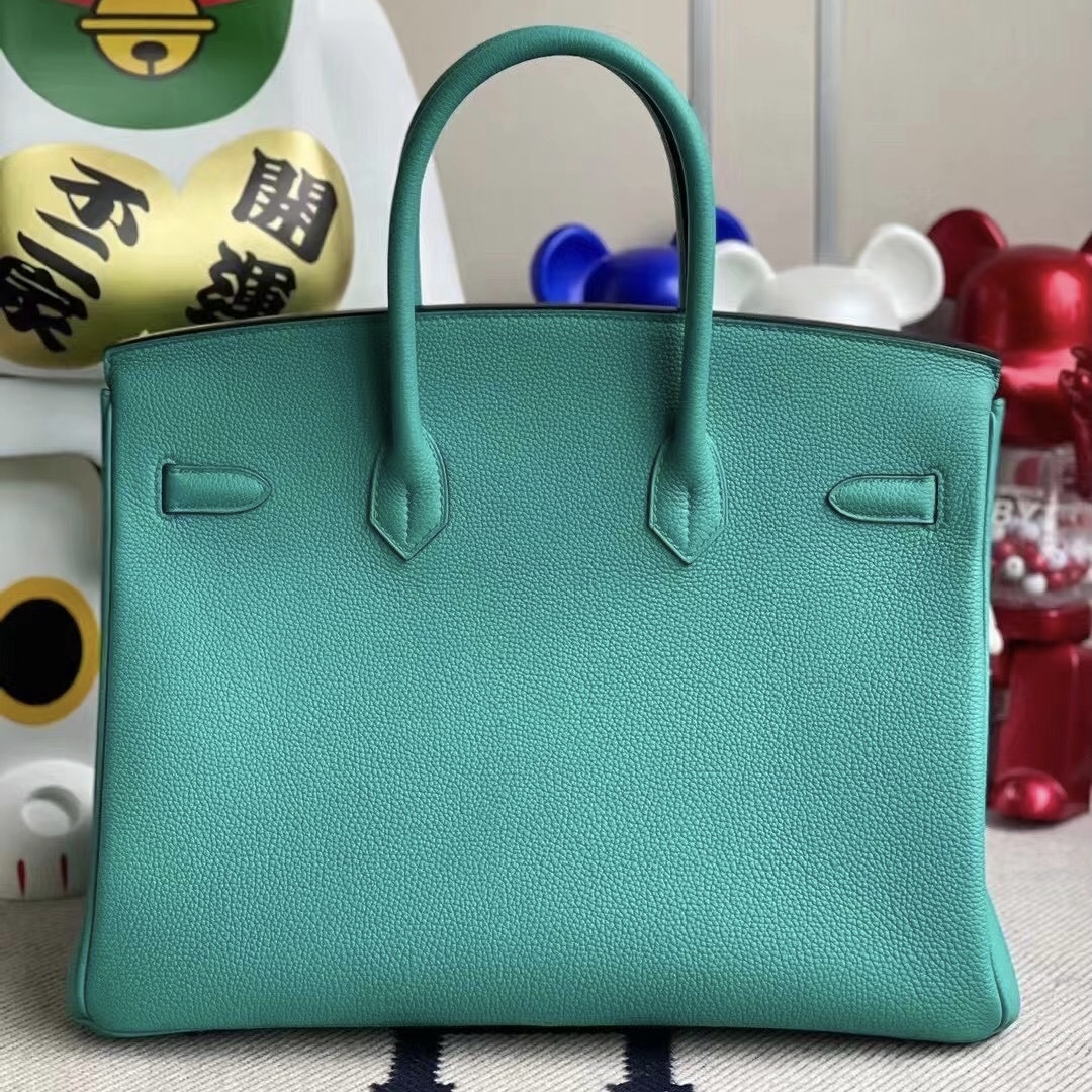 Hermes Birkin 35cm Togo U1 維羅納綠 Vert Verone 銀扣