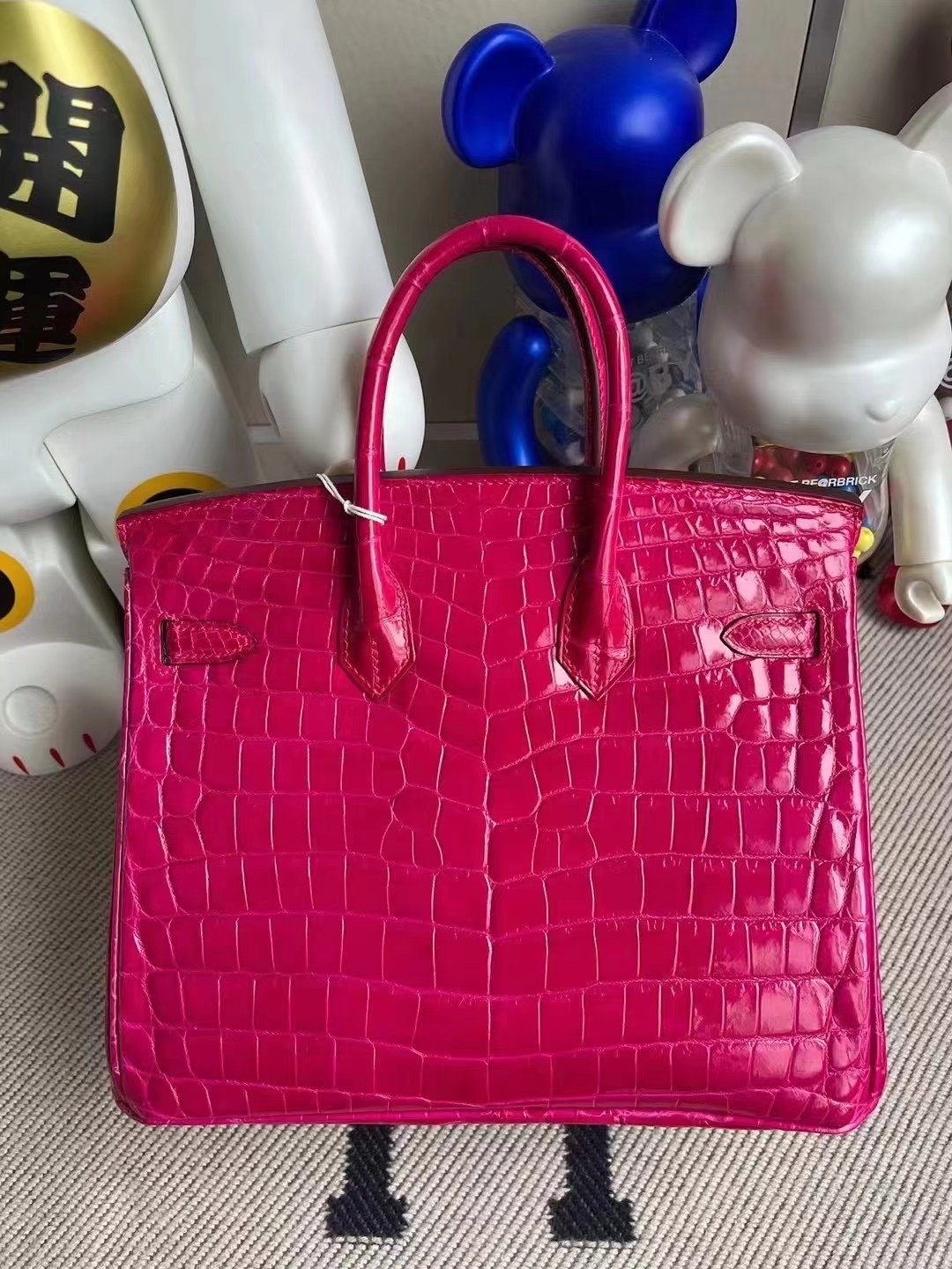 Qatar Doha Hermes Birkin 25cm E5 Rose Tyrien 桃紅色 亮面兩點 尼羅鱷魚