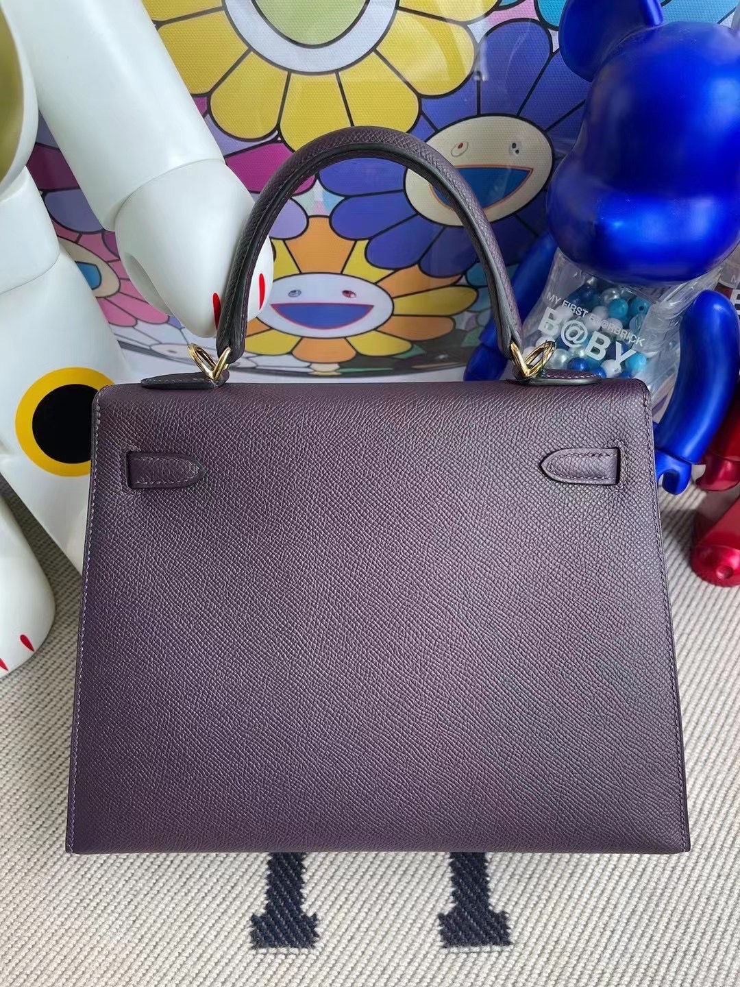 Saudi Arabia Riyadh Hermes Kelly 25cm Epsom 59 Raisin 葡萄紫 金扣