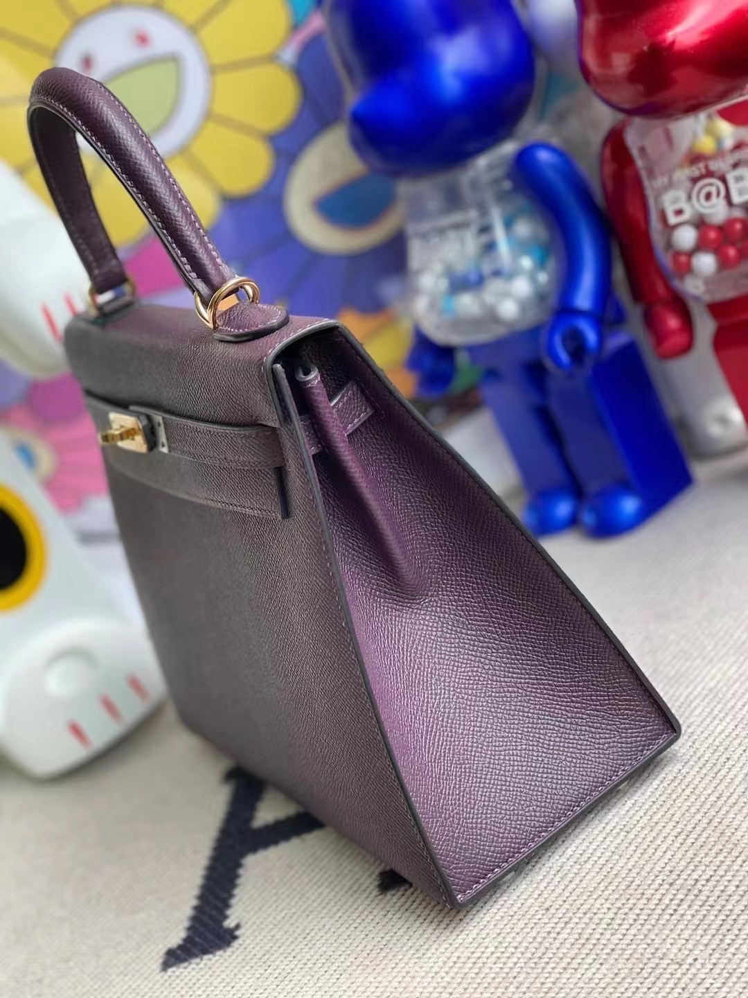 Saudi Arabia Riyadh Hermes Kelly 25cm Epsom 59 Raisin 葡萄紫 金扣