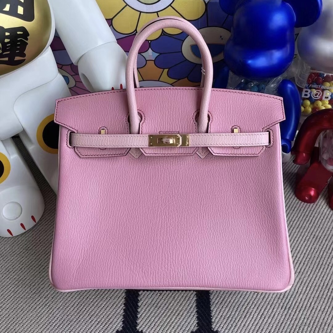 Saudi Arabia Riyadh Hermes Birkin 25 Chevre 5P Pink 3Q Rose Sakura 磨砂金扣