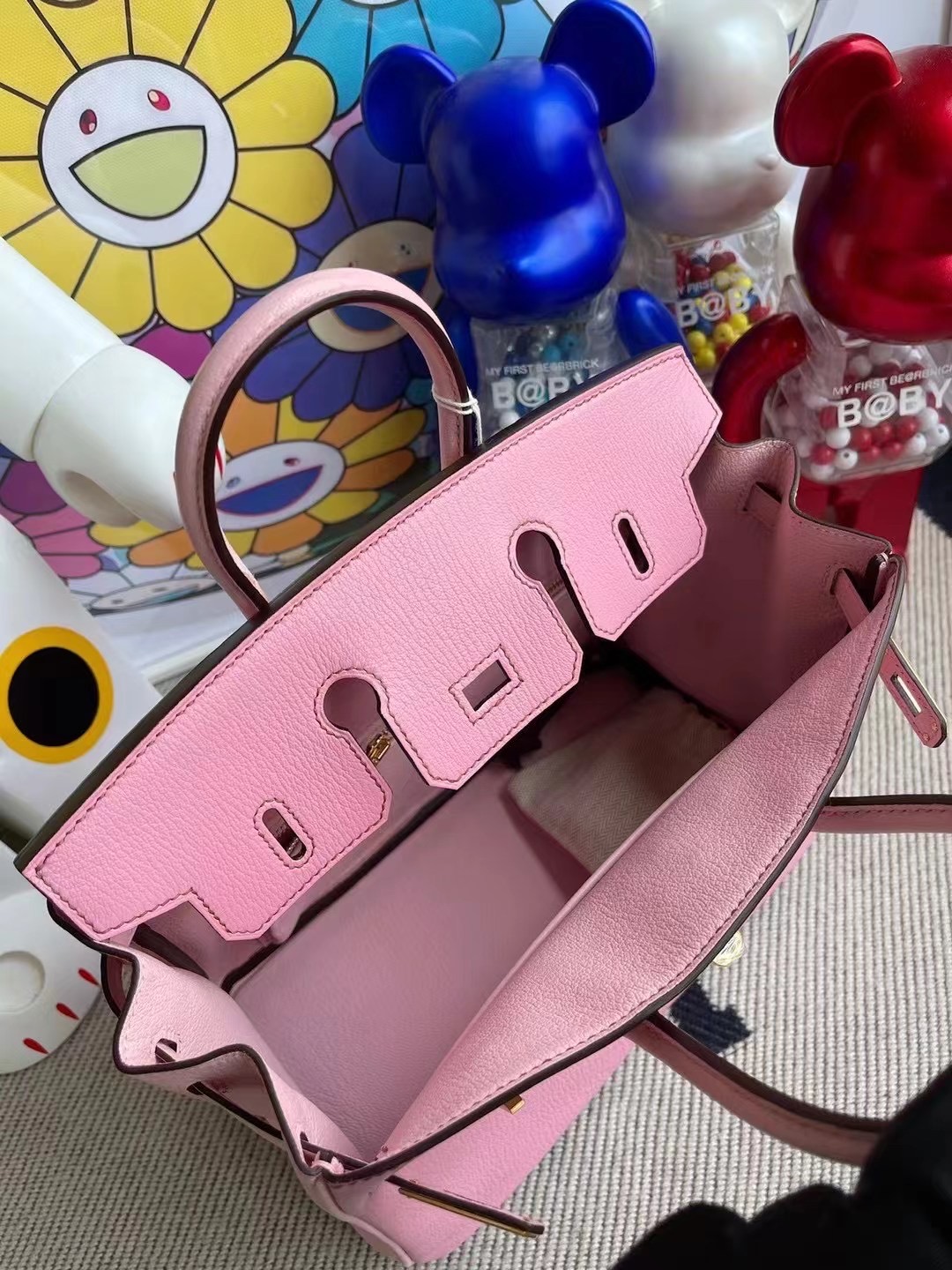 Saudi Arabia Riyadh Hermes Birkin 25 Chevre 5P Pink 3Q Rose Sakura 磨砂金扣