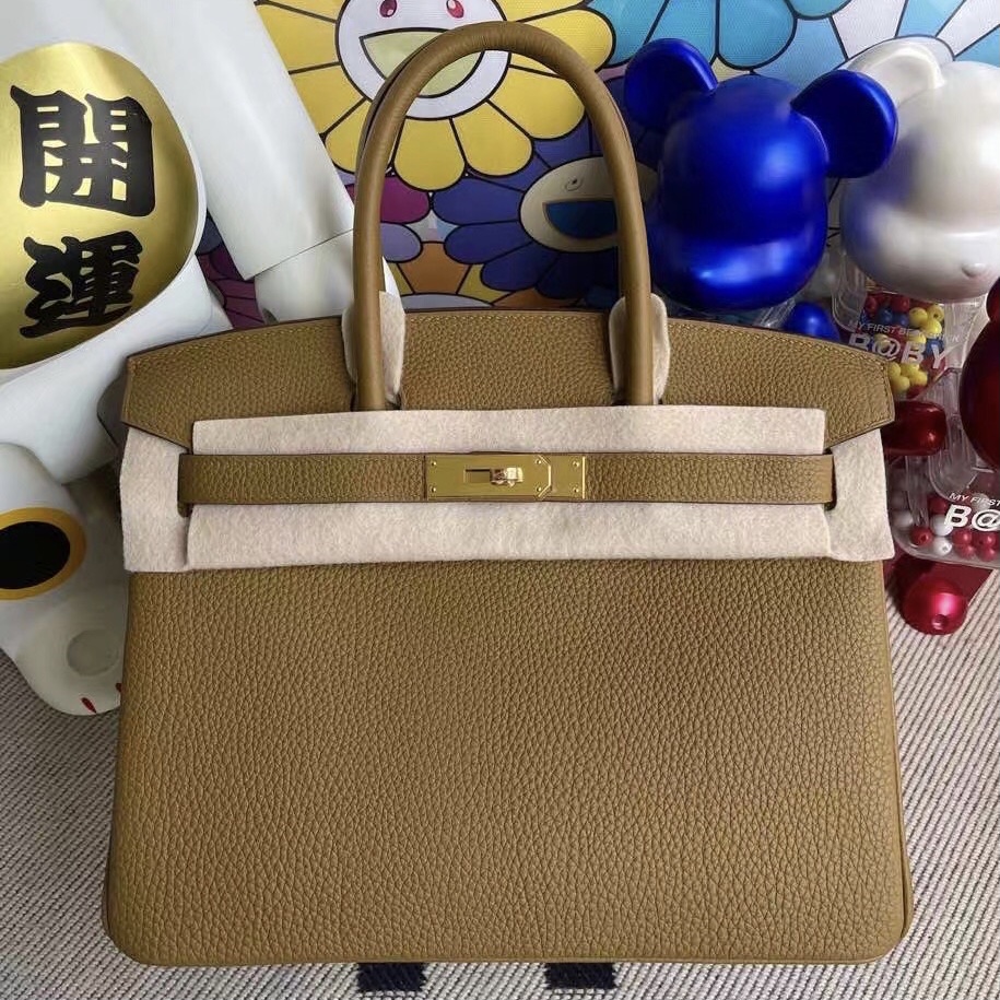 Hermes Birkin 30cm U8 Bronze 金銅色 Togo 小牛皮 金扣 全手工蜜蠟線縫製