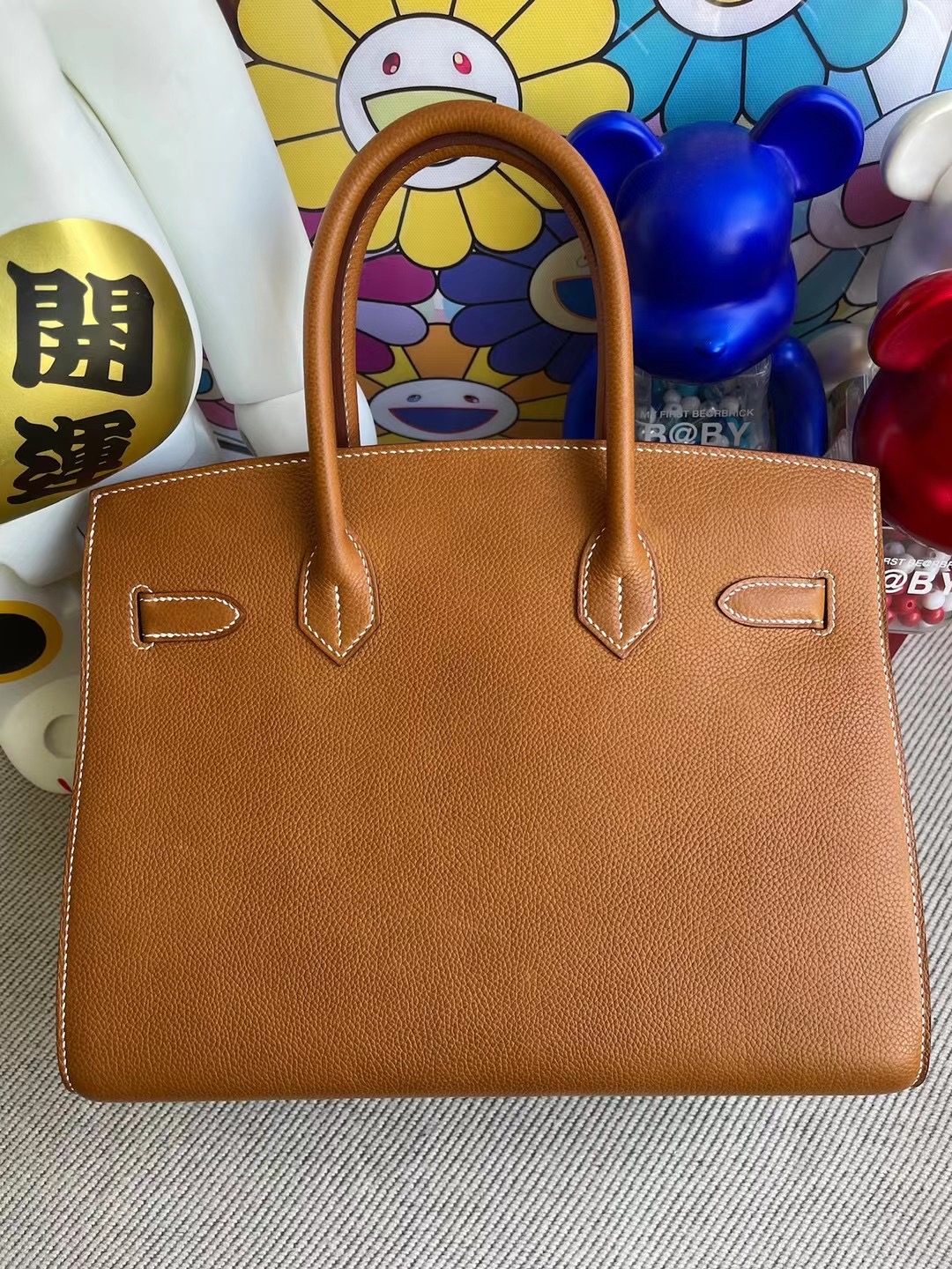 Hermes Birkin 30cm CC34 Fauve 外縫 Sellier Barenia Faubourg 福寶皮 馬鞍皮