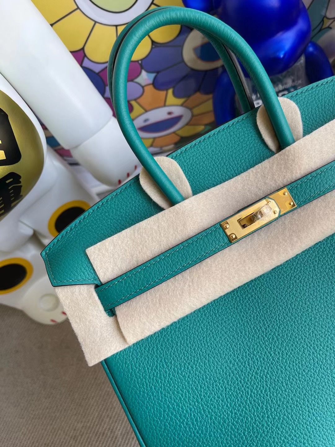 愛馬仕鉑金包多少錢一個 Hermes Birkin 25cm Togo U1 Vert Verone 維羅納綠 金扣