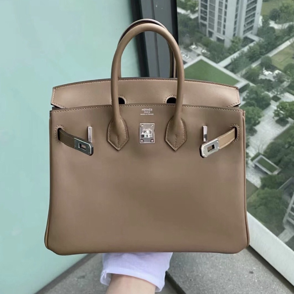 愛馬仕鉑金包尺寸是多少 Hermes Birkin 25 Jonathan Leather 18 大象灰 Etoupe