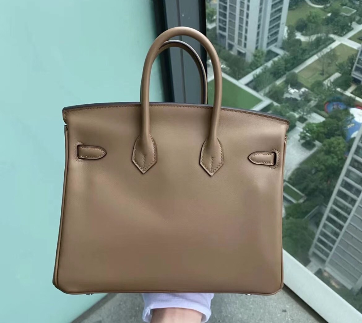 愛馬仕鉑金包尺寸是多少 Hermes Birkin 25 Jonathan Leather 18 大象灰 Etoupe