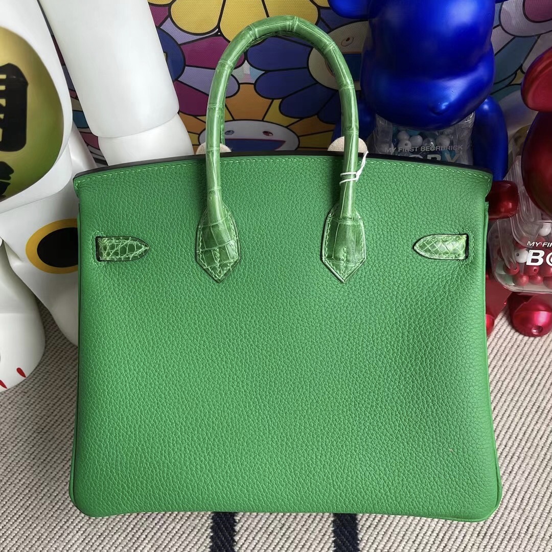 Hermes Birkin 25cm Touch 1L Cactus 仙人掌綠 銀扣 全手工蜜蠟線縫製