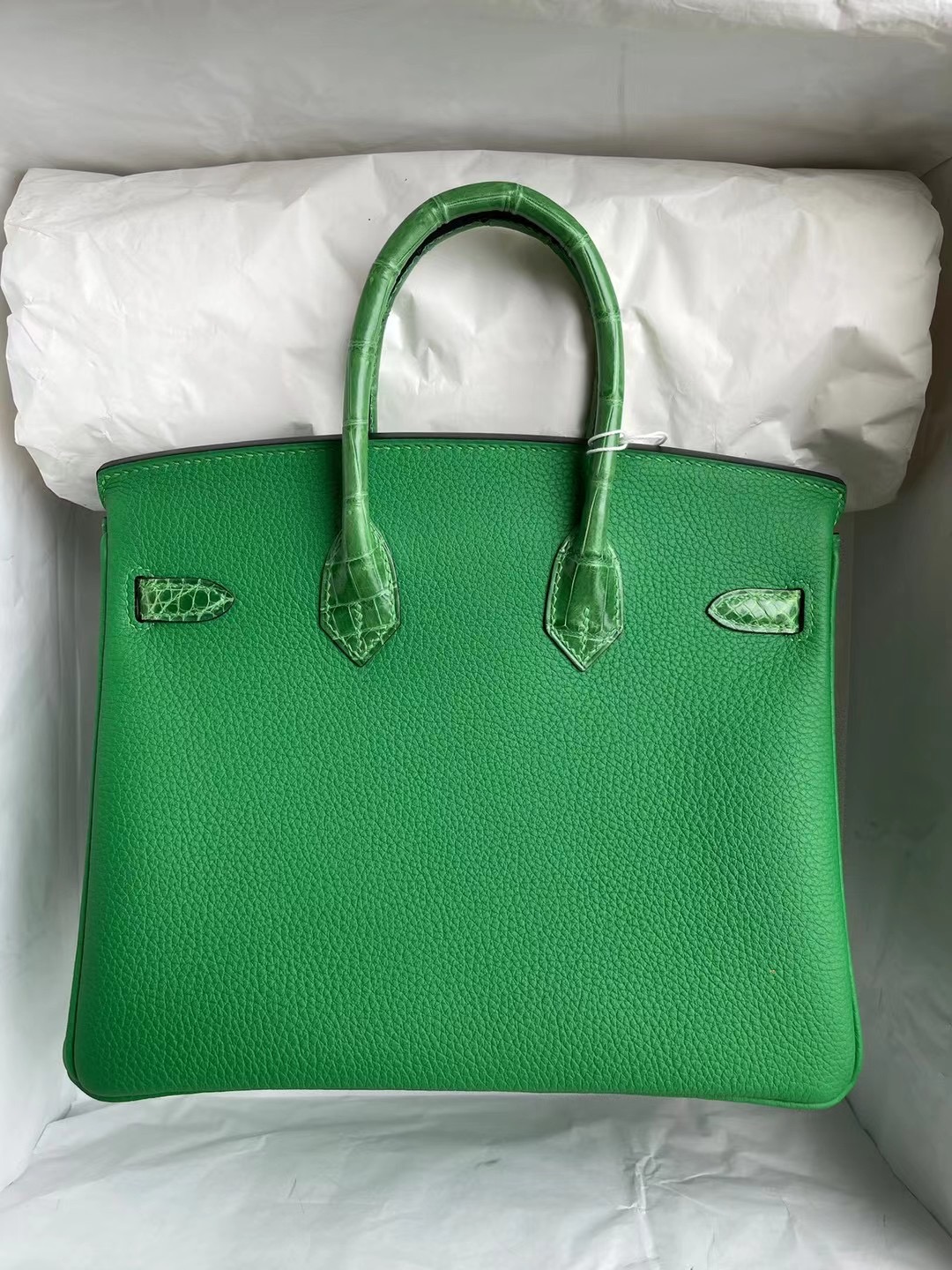 Hermes Birkin 25cm Touch 1L Cactus 仙人掌綠 銀扣 全手工蜜蠟線縫製