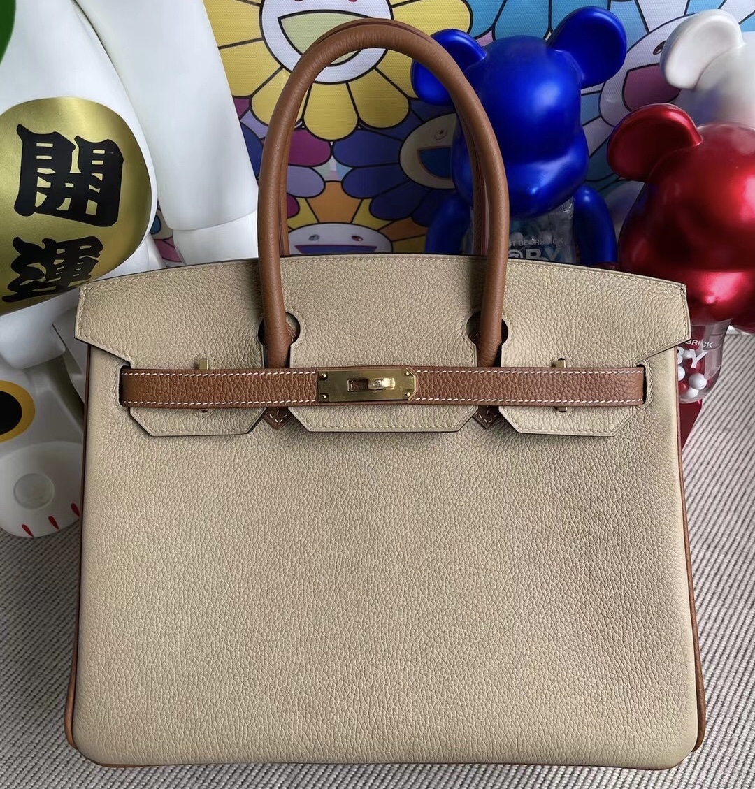 Hermes Birkin 30cm HSS Togo S2 Trench 風衣灰 37 gold 金棕色 金扣