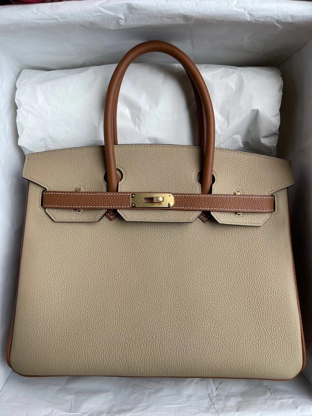 Hermes Birkin 30cm HSS Togo S2 Trench 風衣灰 37 gold 金棕色 金扣