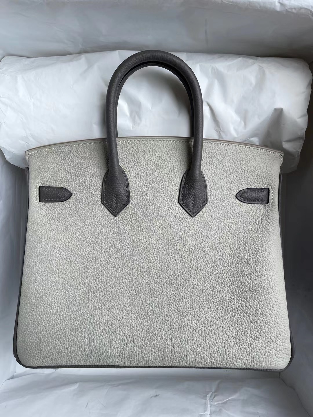 Hermes Birkin 25cm Togo 80 Gris Perle 珍珠灰 /M8 Gris Asphalte 瀝青灰 磨砂金扣