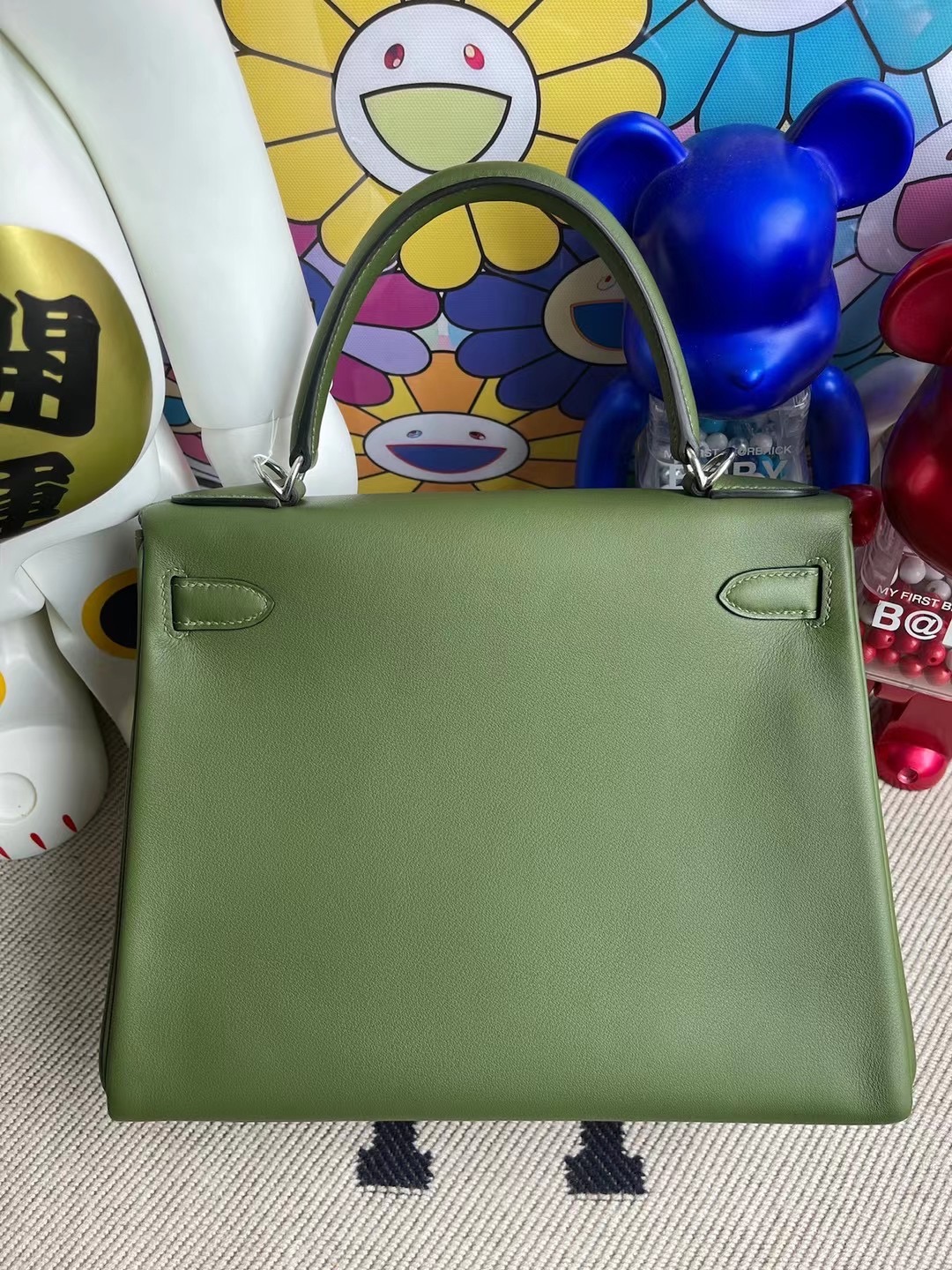 Hermes Kelly 28 Swift V6 Canopee 叢林綠 全手工縫製 銀扣 客定製