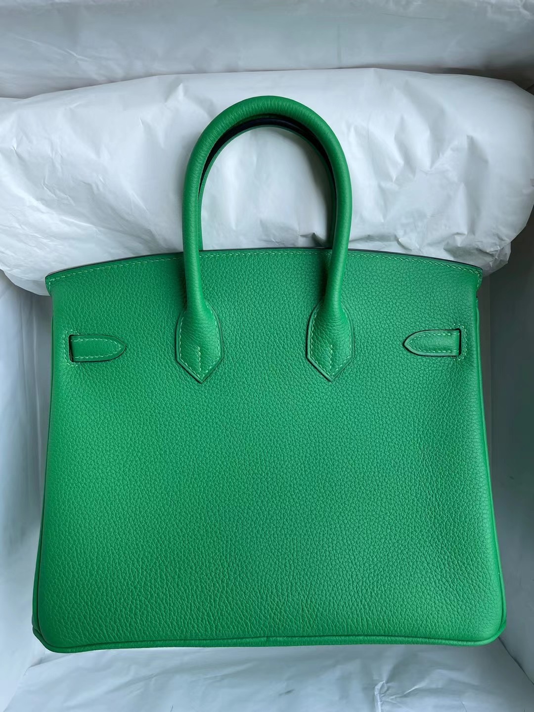 Hermes Birkin 25cm Togo 1K bambou 竹子綠 原廠 Togo 小牛皮 金扣