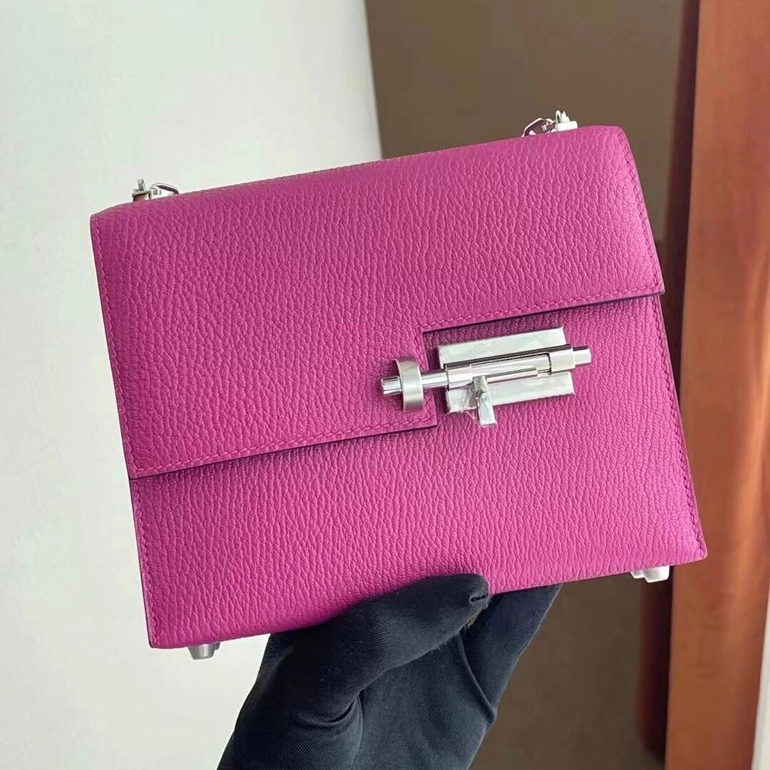 Hermes Verrou Mini 17.5cm Mysore goatskin 山羊皮 全手工蜜蠟線縫製