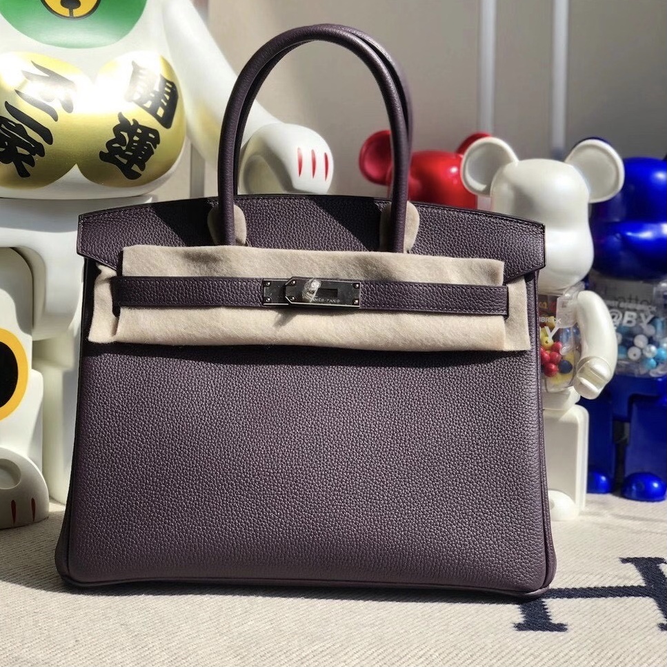 愛馬仕鉑金包國內價格多少 Hermes Birkin 30cm Togo CK59 Raisin 葡萄紫 銀扣